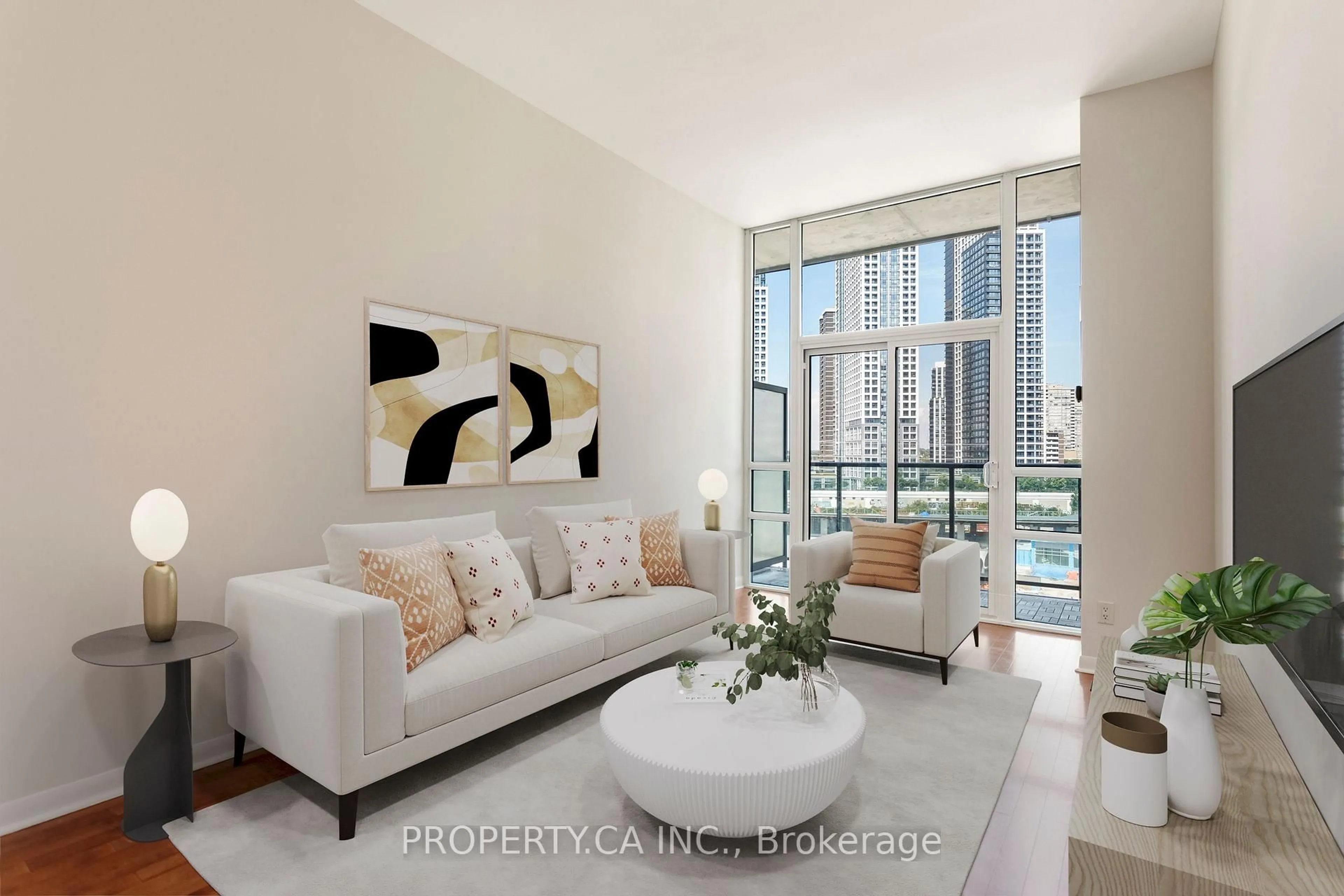 Living room with furniture, unknown for 3391 Bloor St #703, Toronto Ontario M8X 1G3
