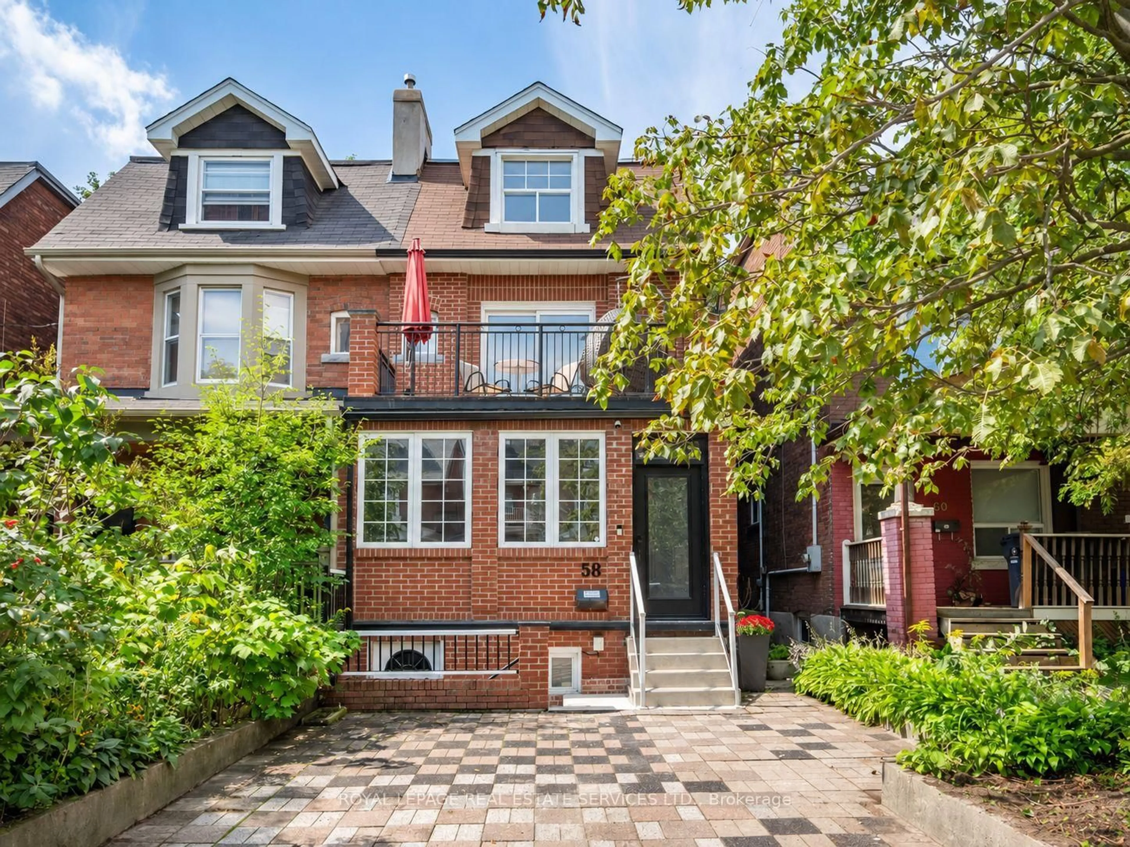 Home with brick exterior material, street for 58 Pauline Ave, Toronto Ontario M6H 3M8