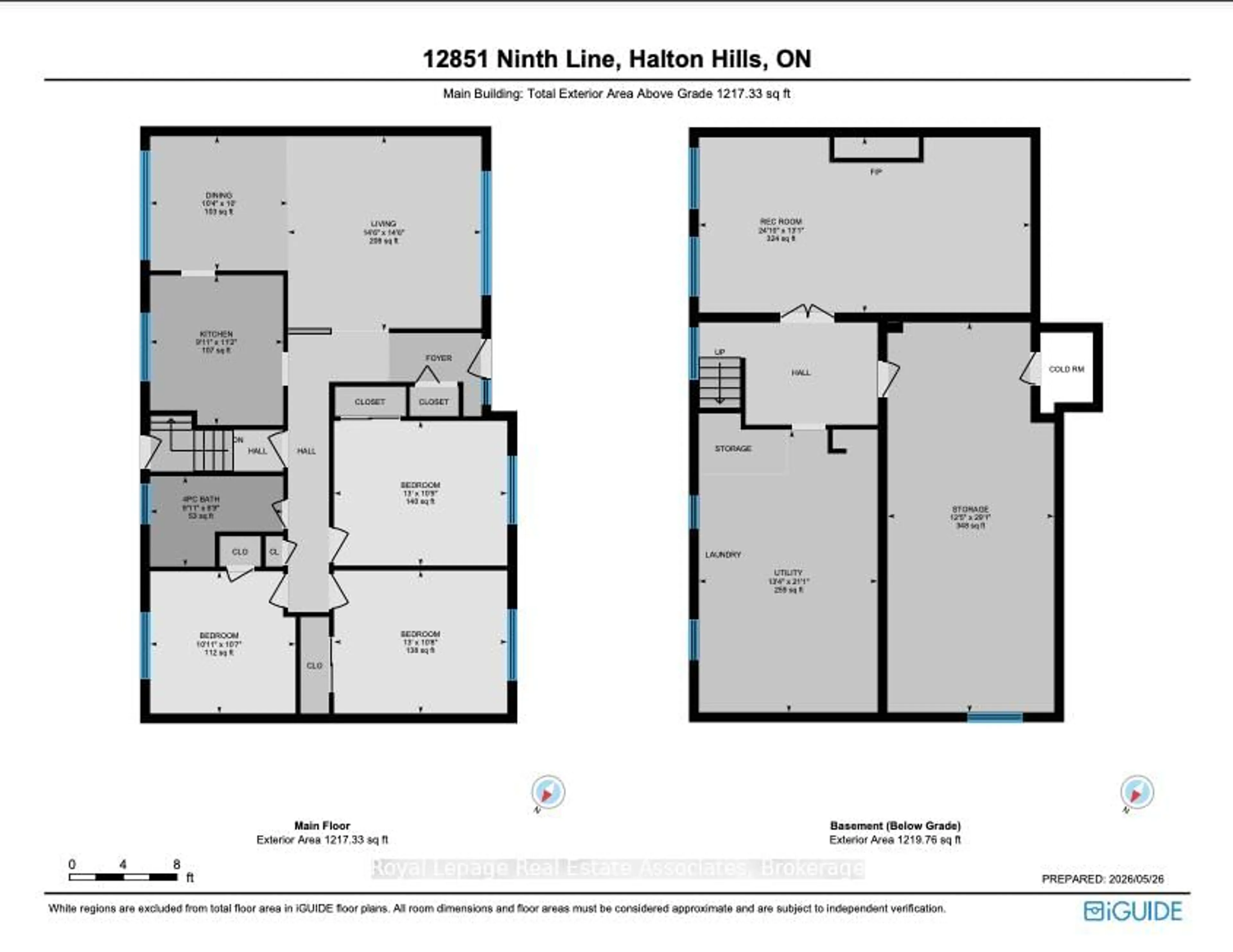 Floor plan for 12851 9 Line, Halton Hills Ontario L7G 4S8