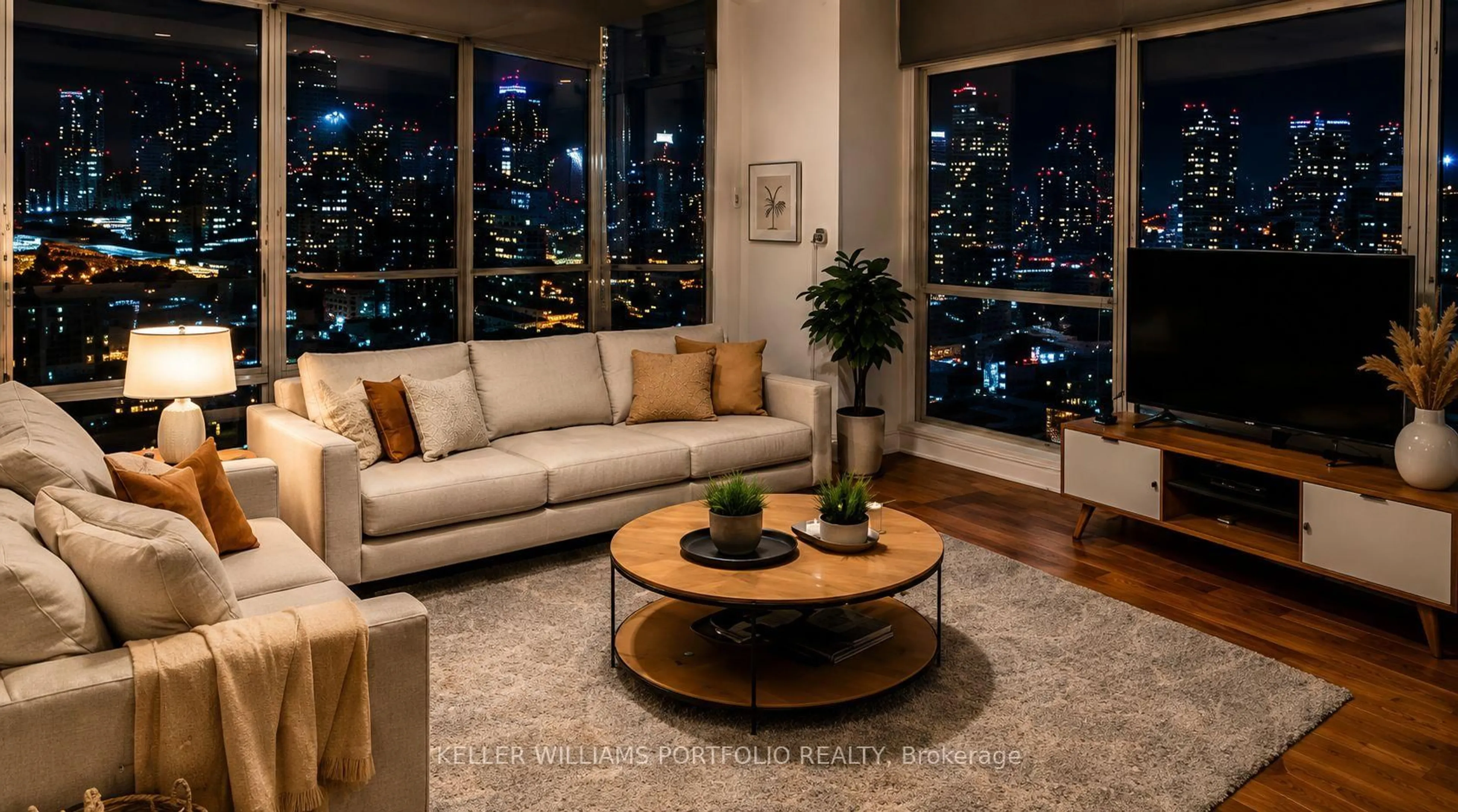 Living room with furniture, unknown for 185 Legion Rd #PH7, Toronto Ontario M8Y 0A1