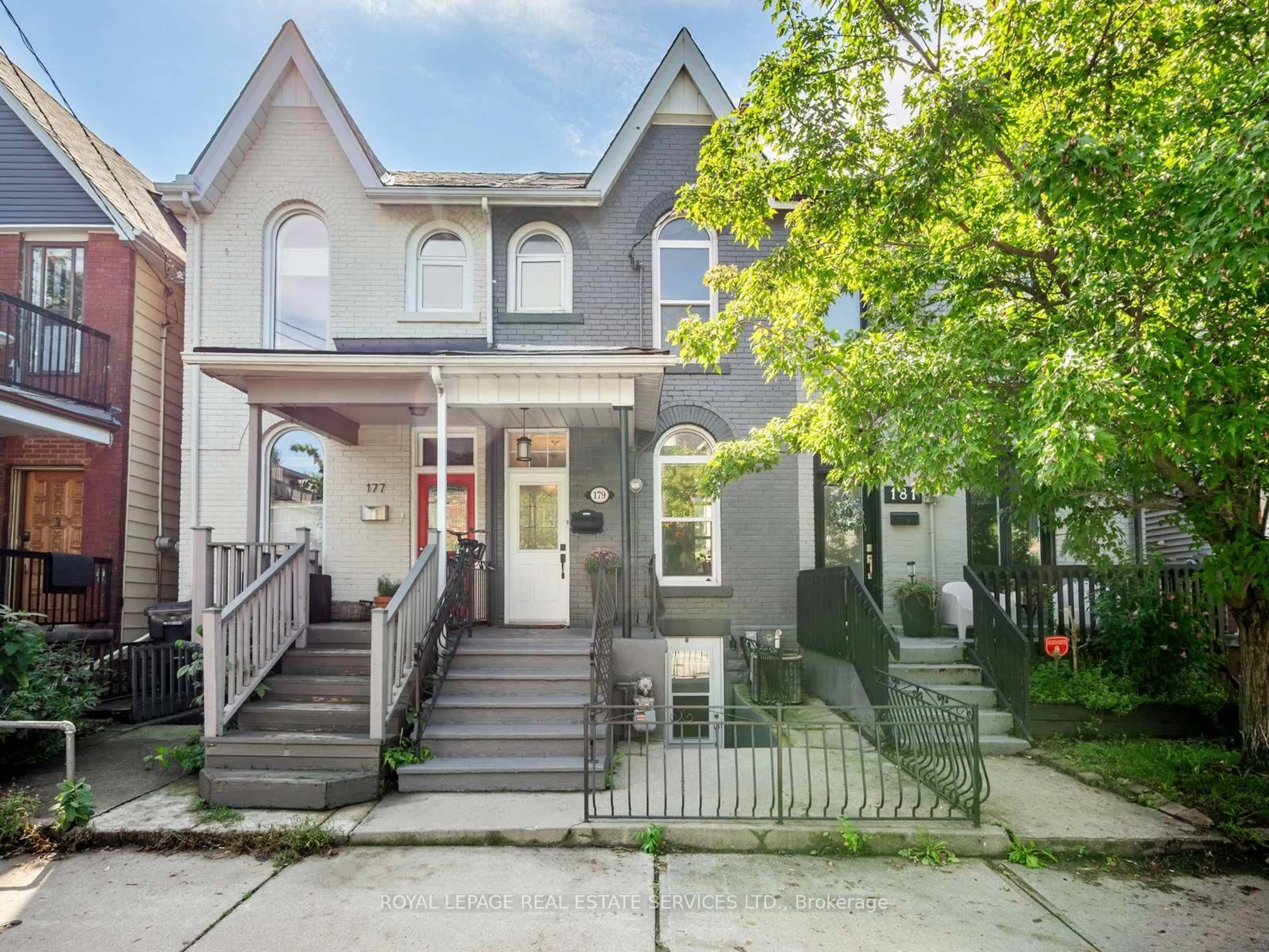 Home with brick exterior material, street for 179 Hallam St, Toronto Ontario M6H 1X4