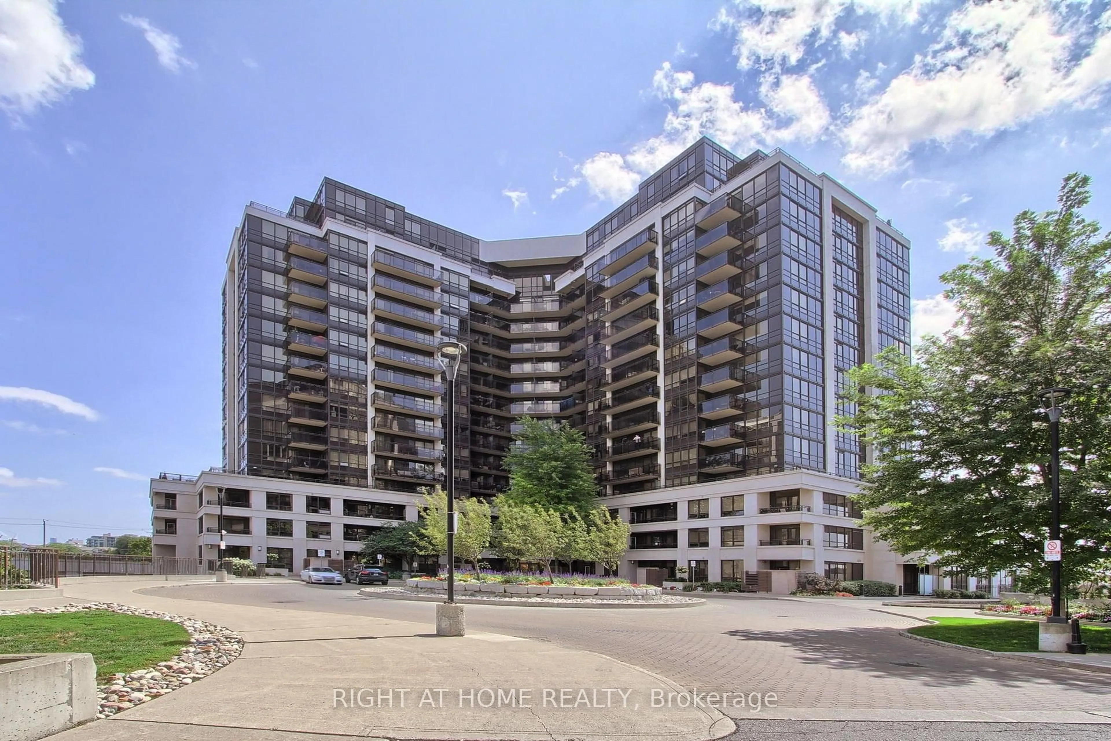A pic from outside/outdoor area/front of a property/back of a property/a pic from drone, unknown for 1060 Sheppard Ave #Ph04, Toronto Ontario M3J 0G7