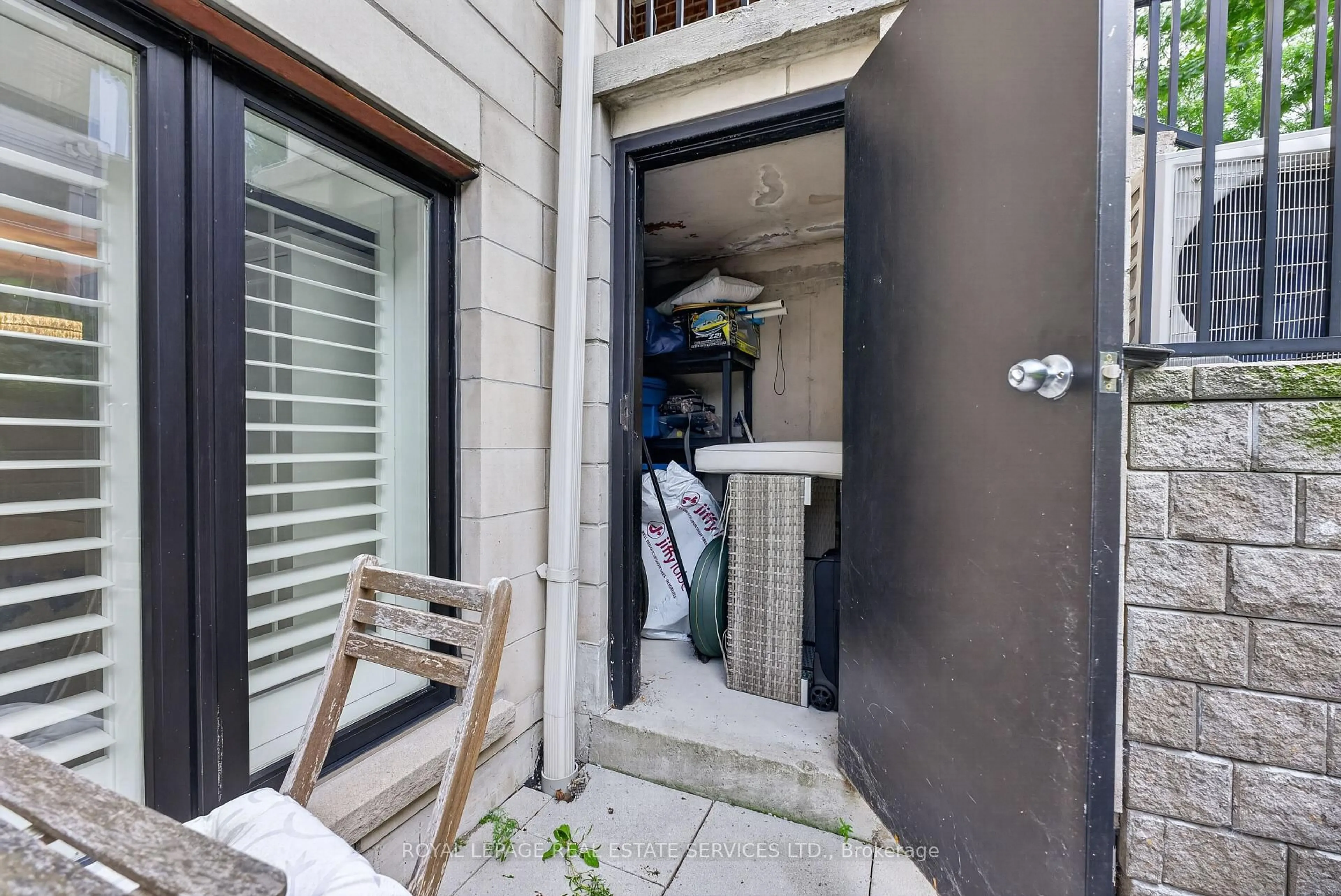 Balcony in the apartment, street for 30 Carnation Ave #101, Toronto Ontario M8V 0B8