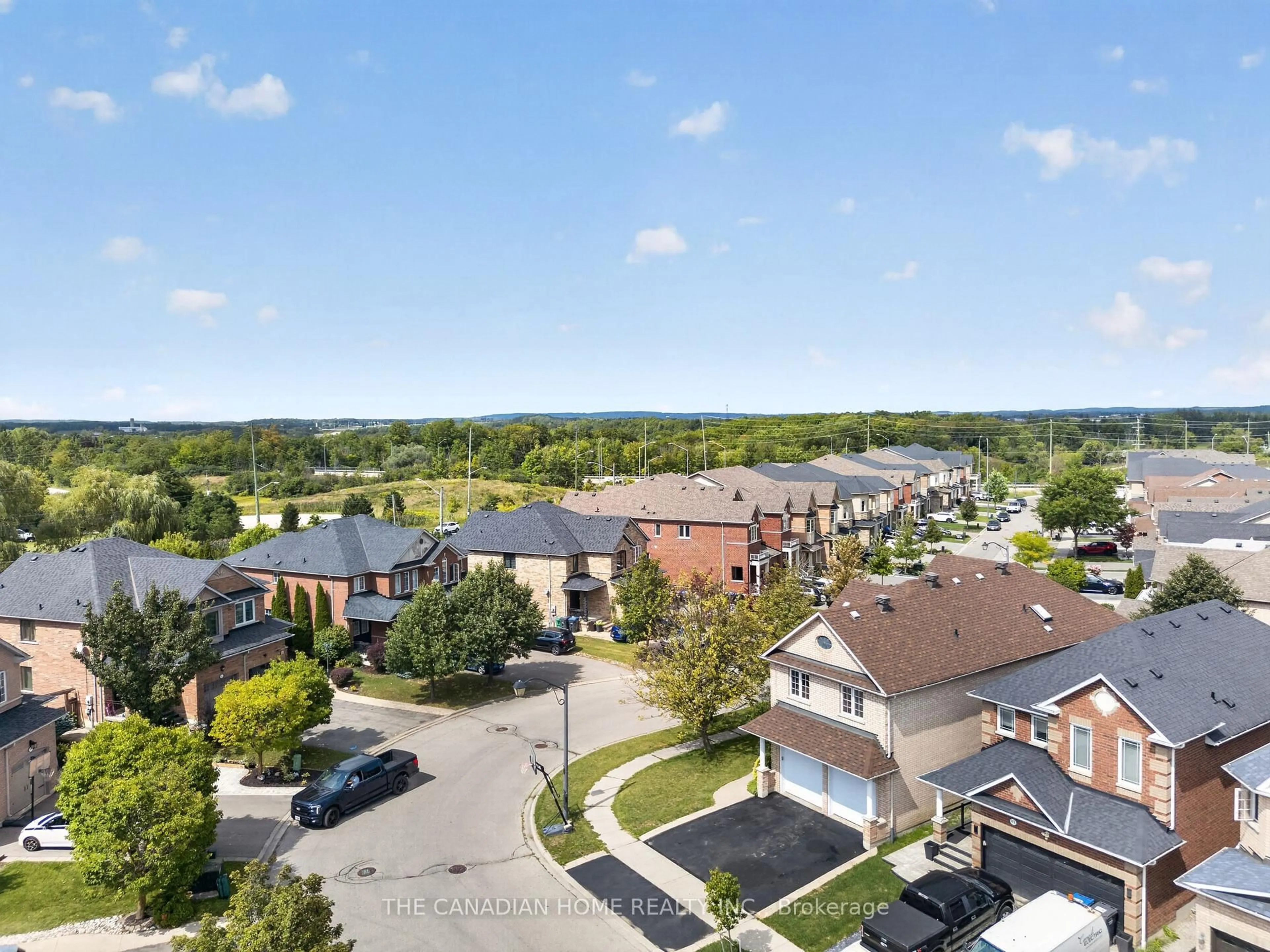 A pic from outside/outdoor area/front of a property/back of a property/a pic from drone, unknown for 63 Humbershed Cres, Caledon Ontario L7E 2X4