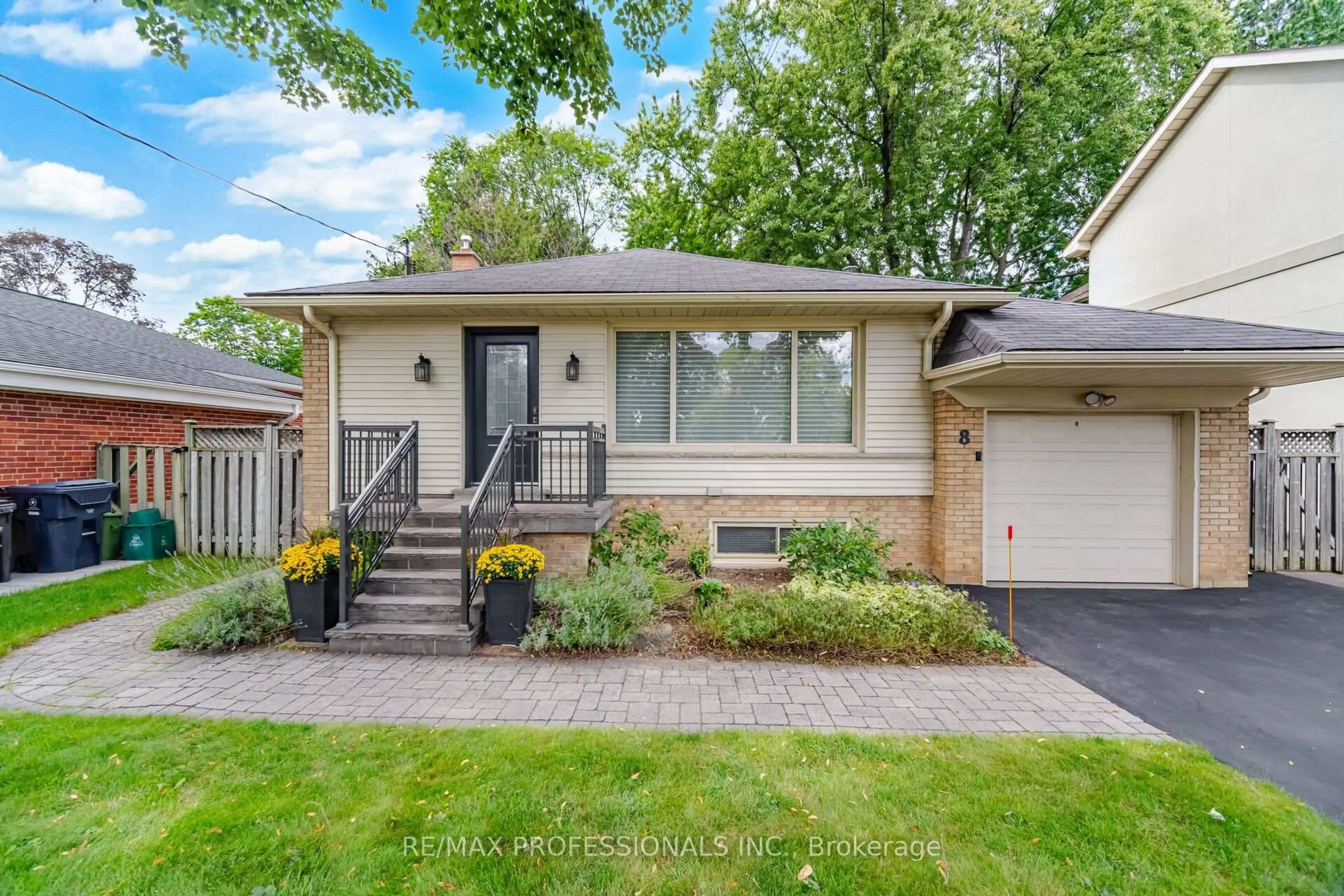Home with brick exterior material, street for 8 Beaverbrook Ave, Toronto Ontario M9B 2M7