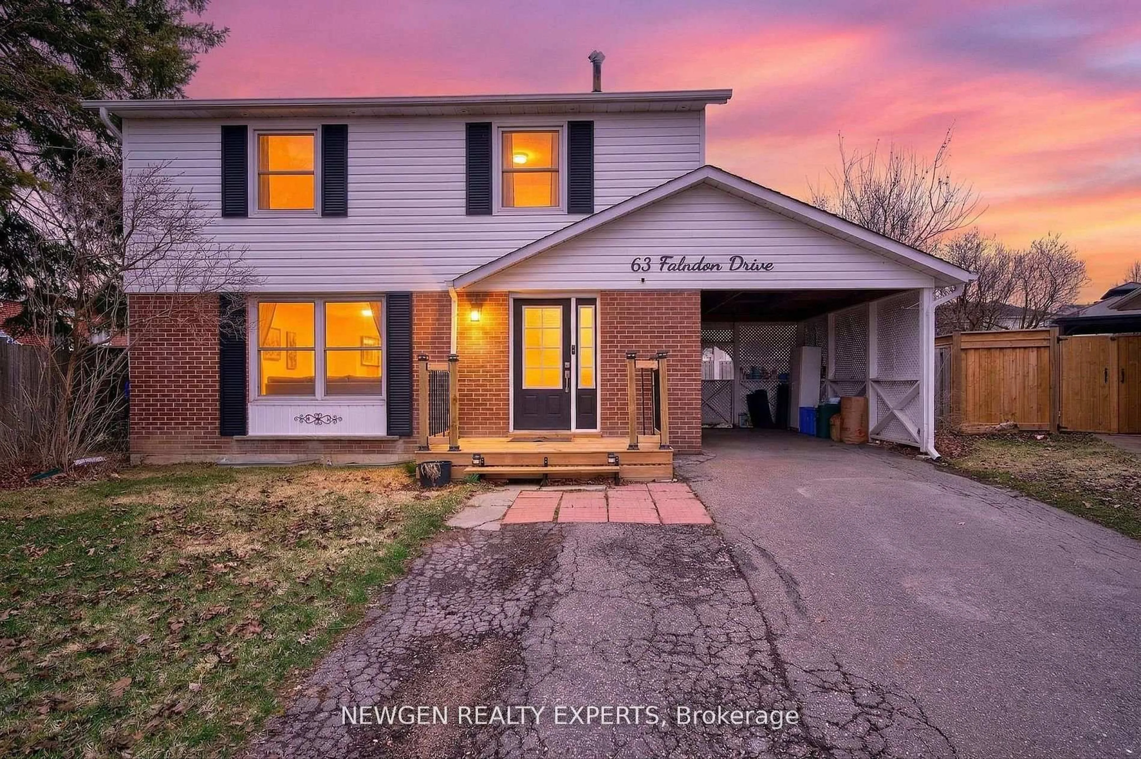 A pic from outside/outdoor area/front of a property/back of a property/a pic from drone, street for 63 FALUDON Dr, Halton Hills Ontario L7G 1H9