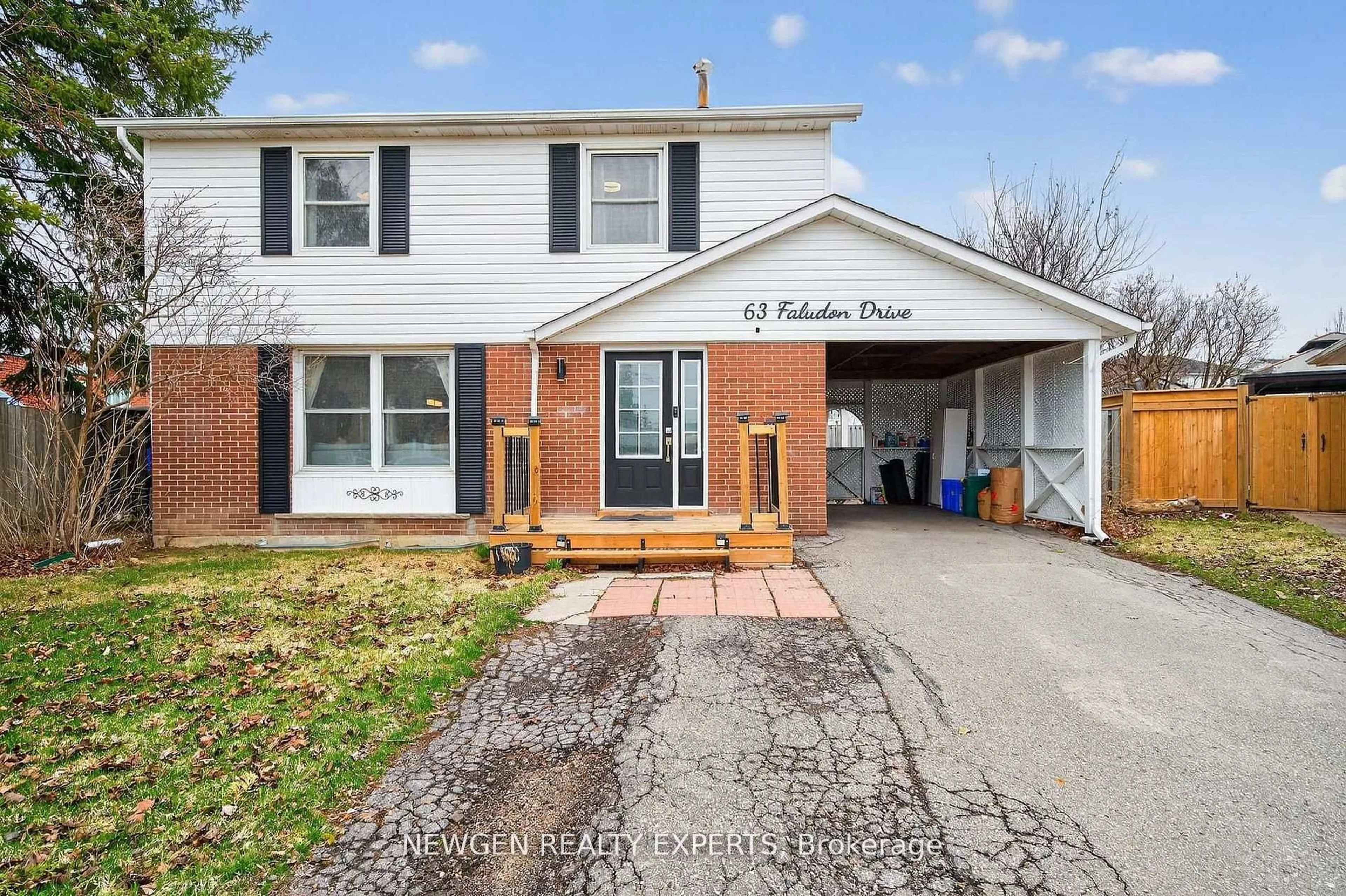 Home with brick exterior material, street for 63 FALUDON Dr, Halton Hills Ontario L7G 1H9