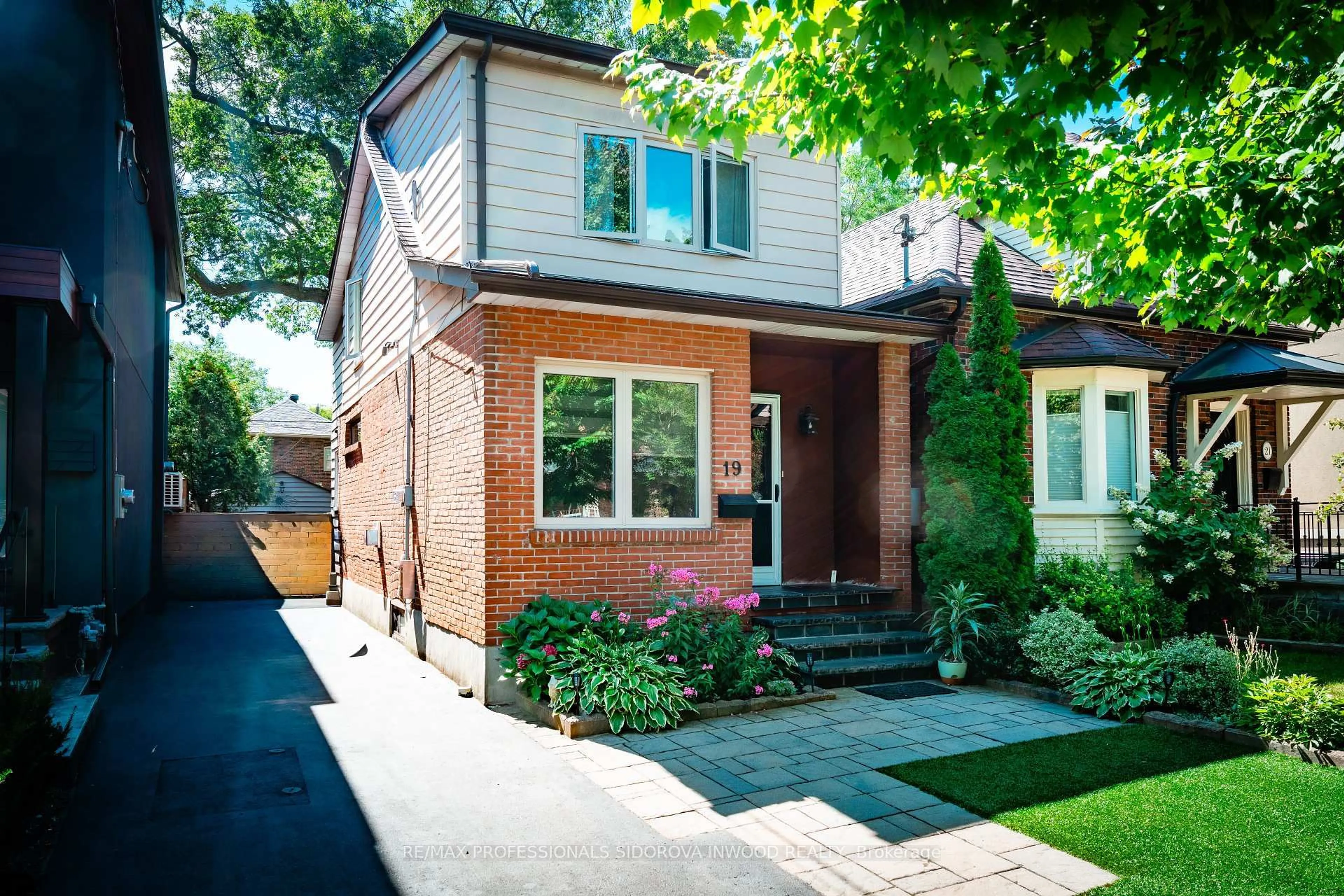 Home with brick exterior material, street for 19 Harshaw Ave, Toronto Ontario M6S 1X9