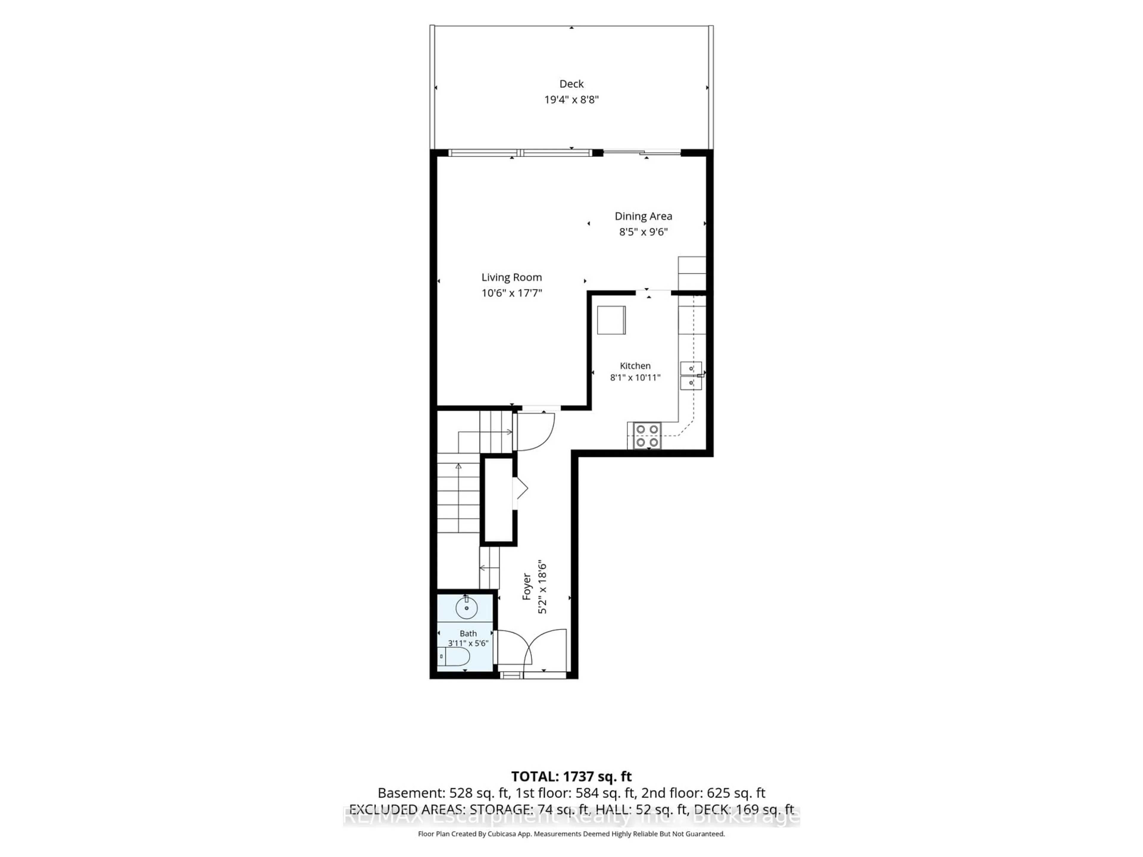 Floor plan for 2380 Bromsgrove Rd #52, Mississauga Ontario L5J 4E6