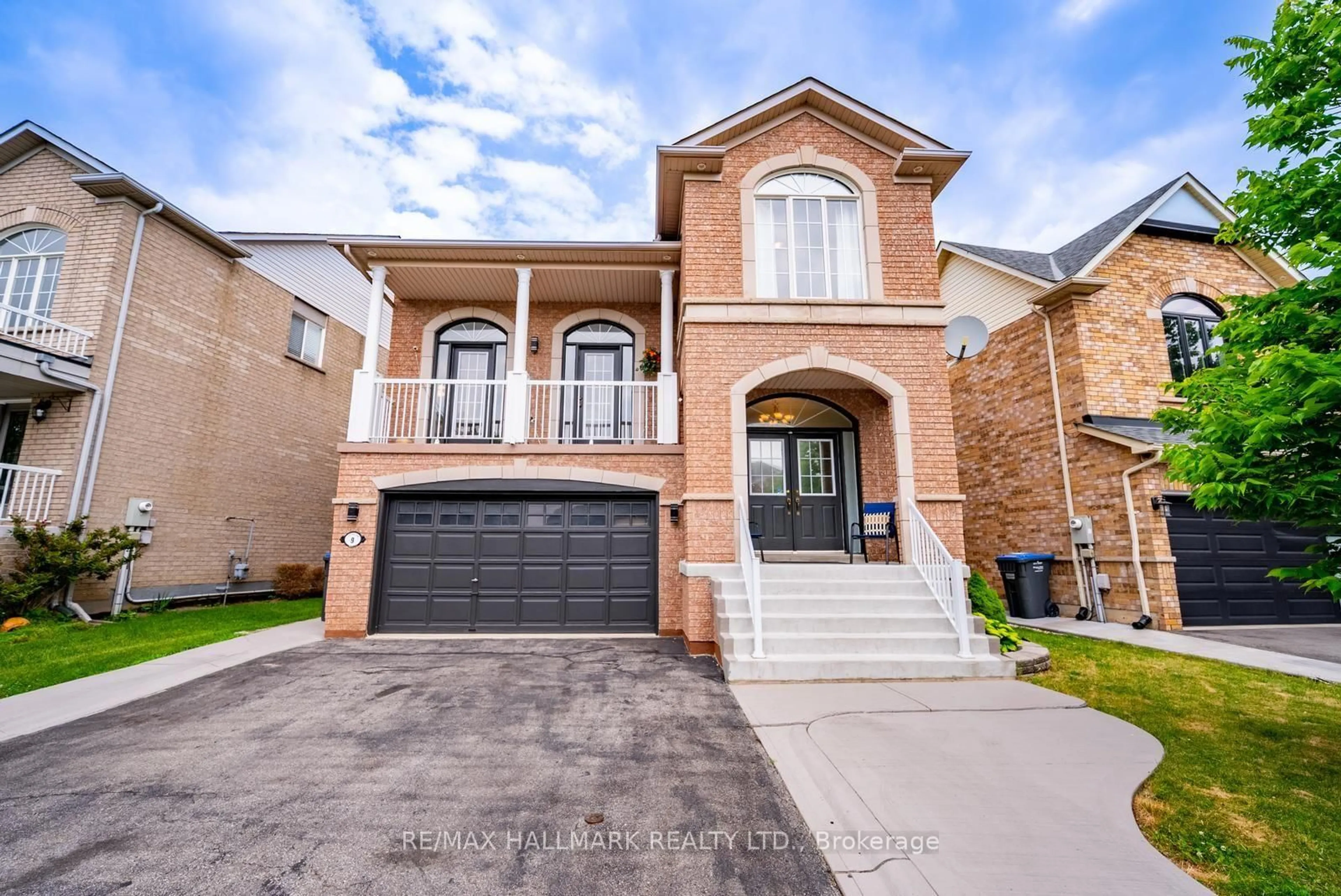 Home with brick exterior material, street for 9 Flatbush Lane, Brampton Ontario L7A 2R6