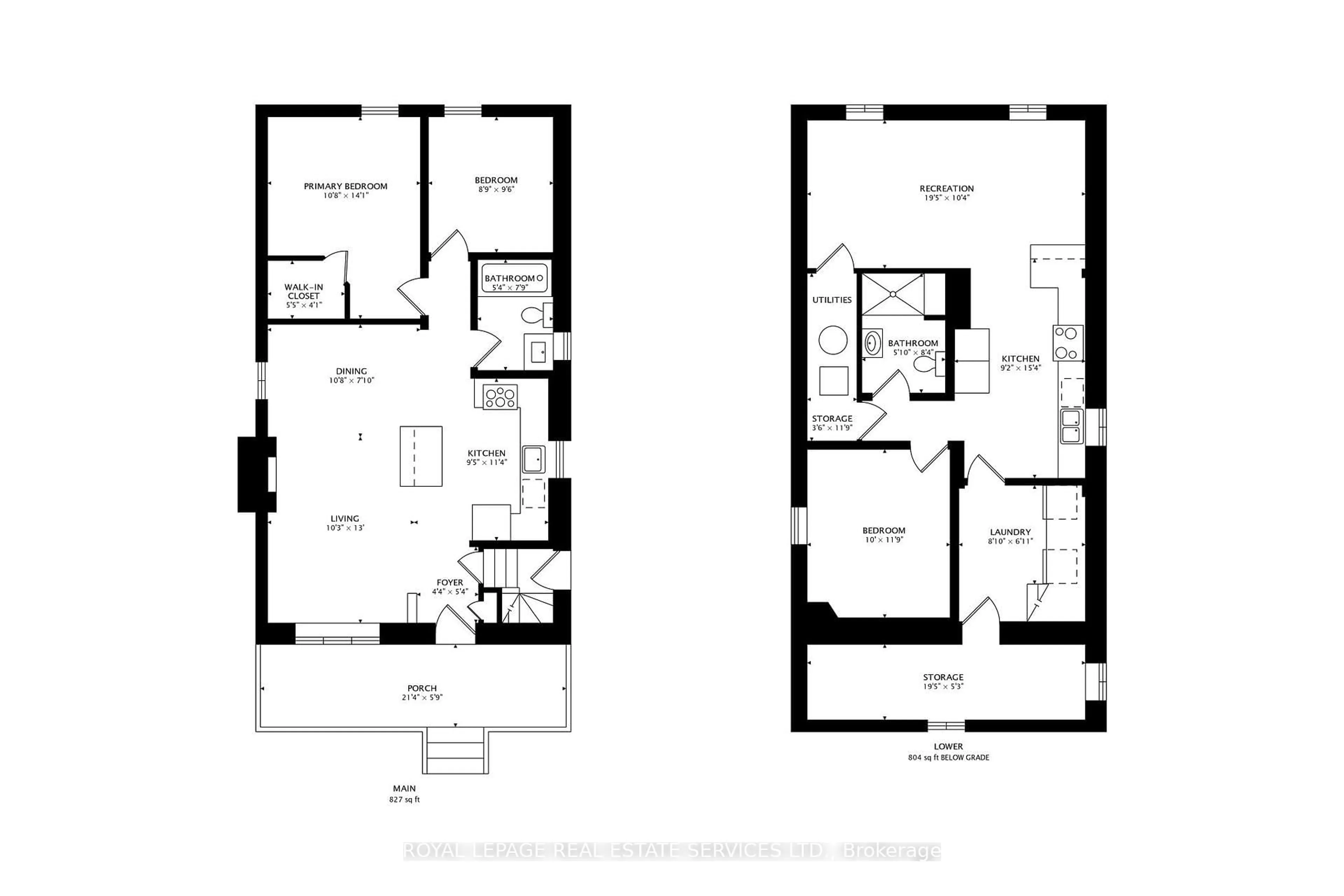 Floor plan for 21 Parker Ave, Toronto Ontario M8Z 4L6