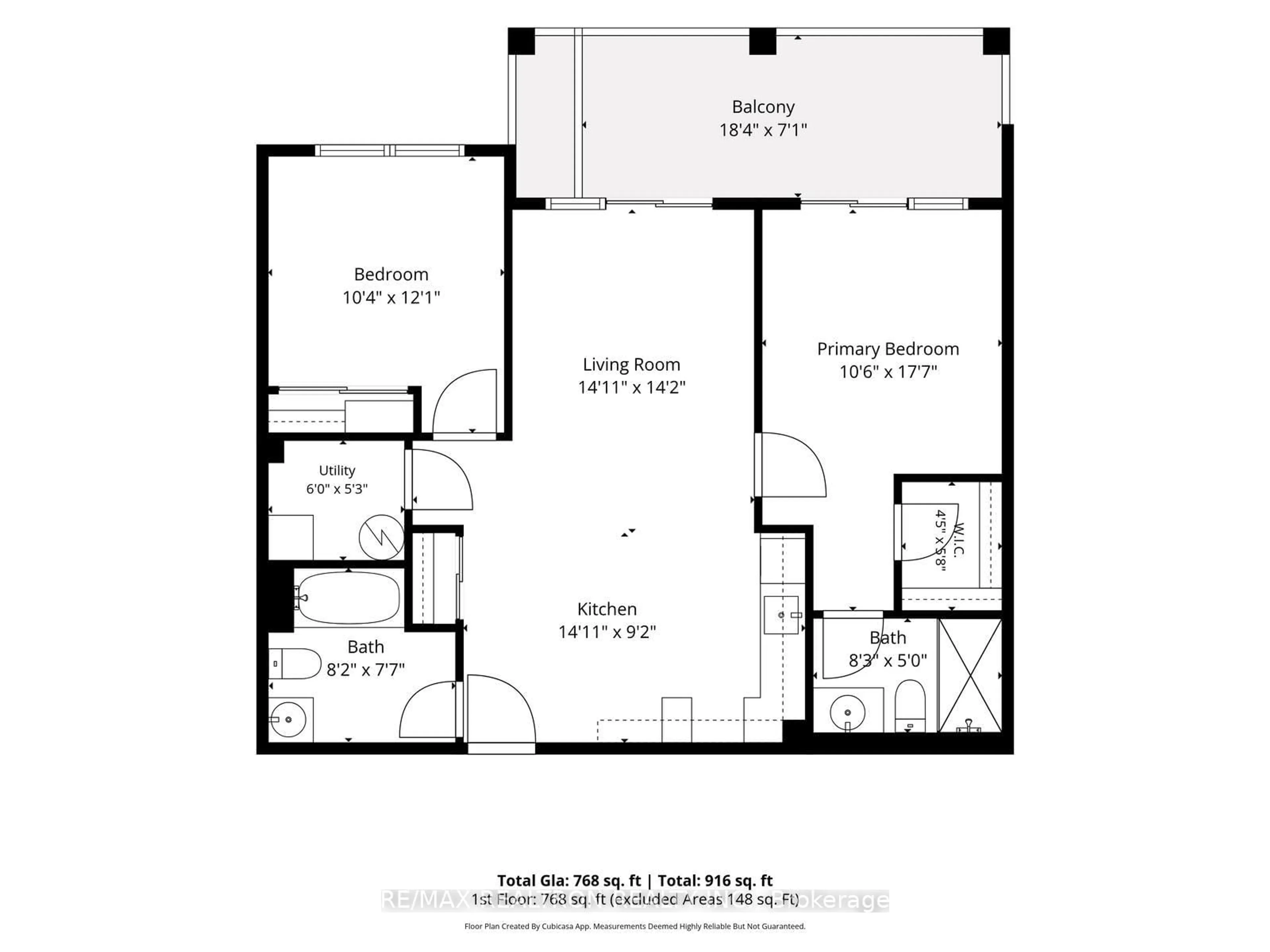 Floor plan for 120 Canon Jackson Dr #304, Toronto Ontario M6M 0B8