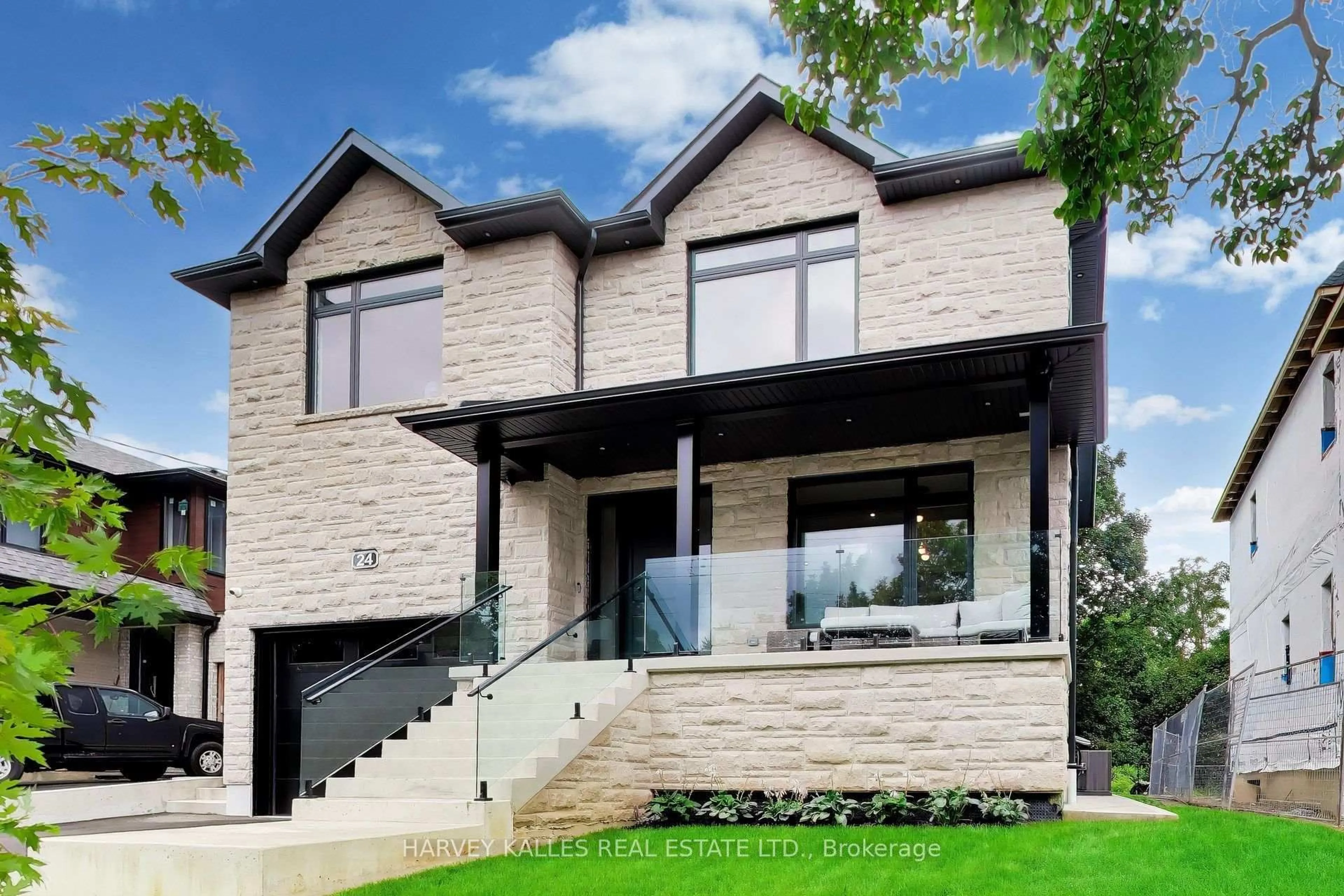 Home with brick exterior material, street for 24 Ravenscrest Dr, Toronto Ontario M9B 5M7