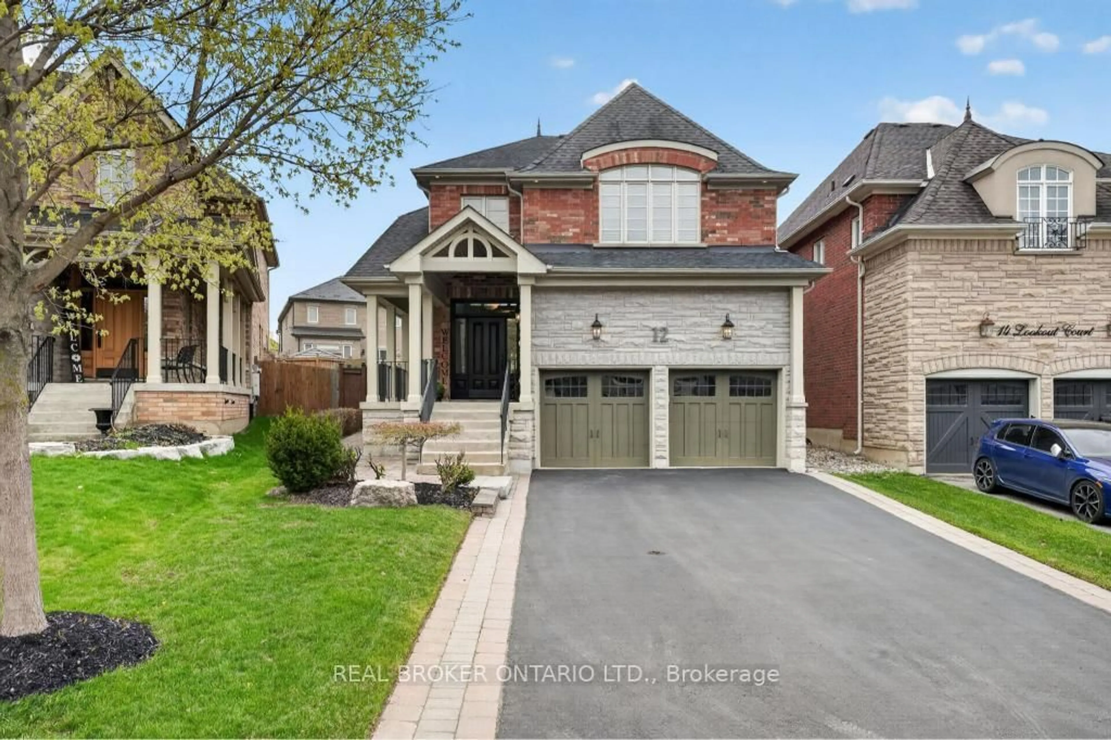 Home with brick exterior material, street for 12 Lookout Crt, Halton Hills Ontario L7G 6P1