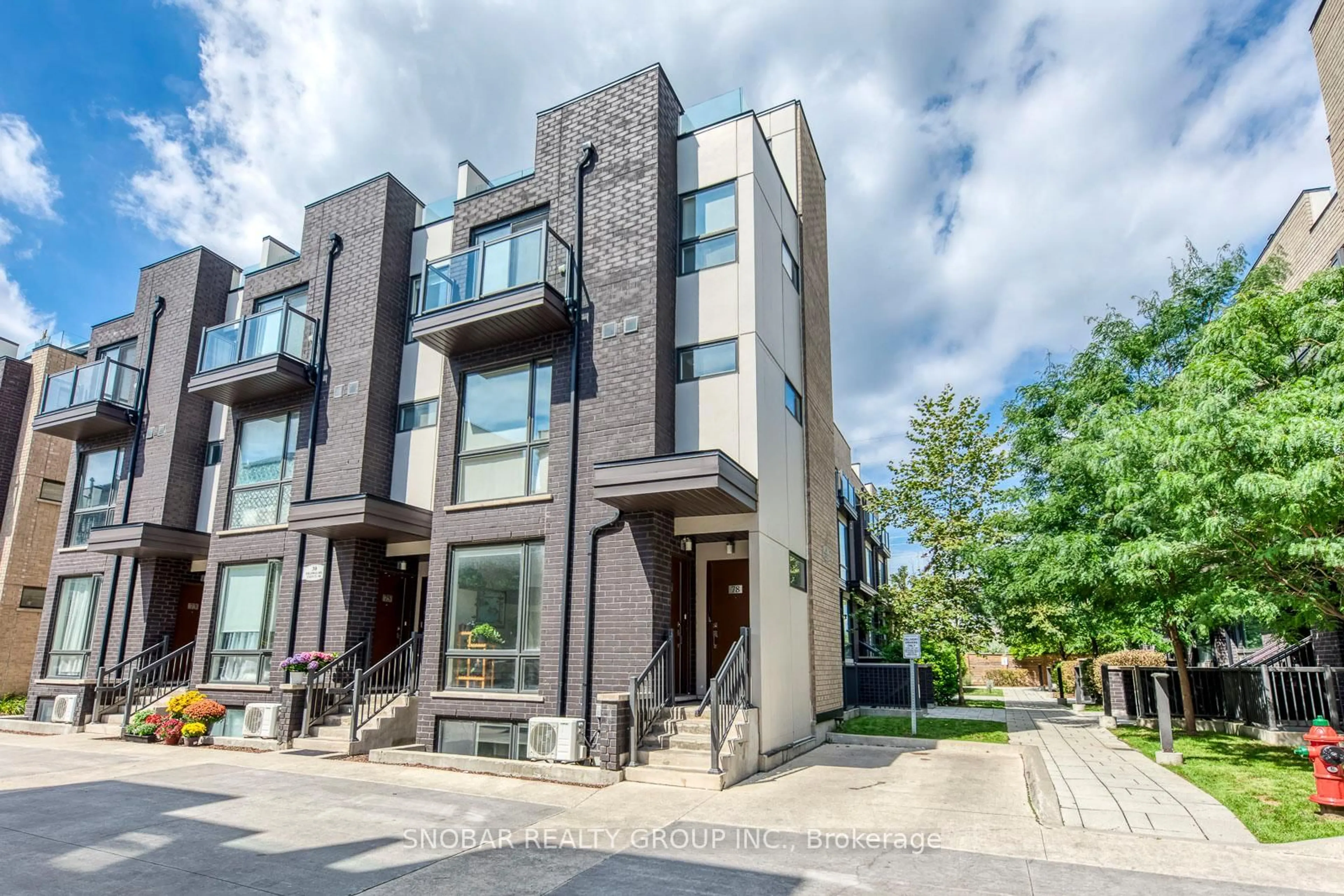 Home with brick exterior material, street for 30 Fieldway Rd #77, Toronto Ontario M8Z 0E3