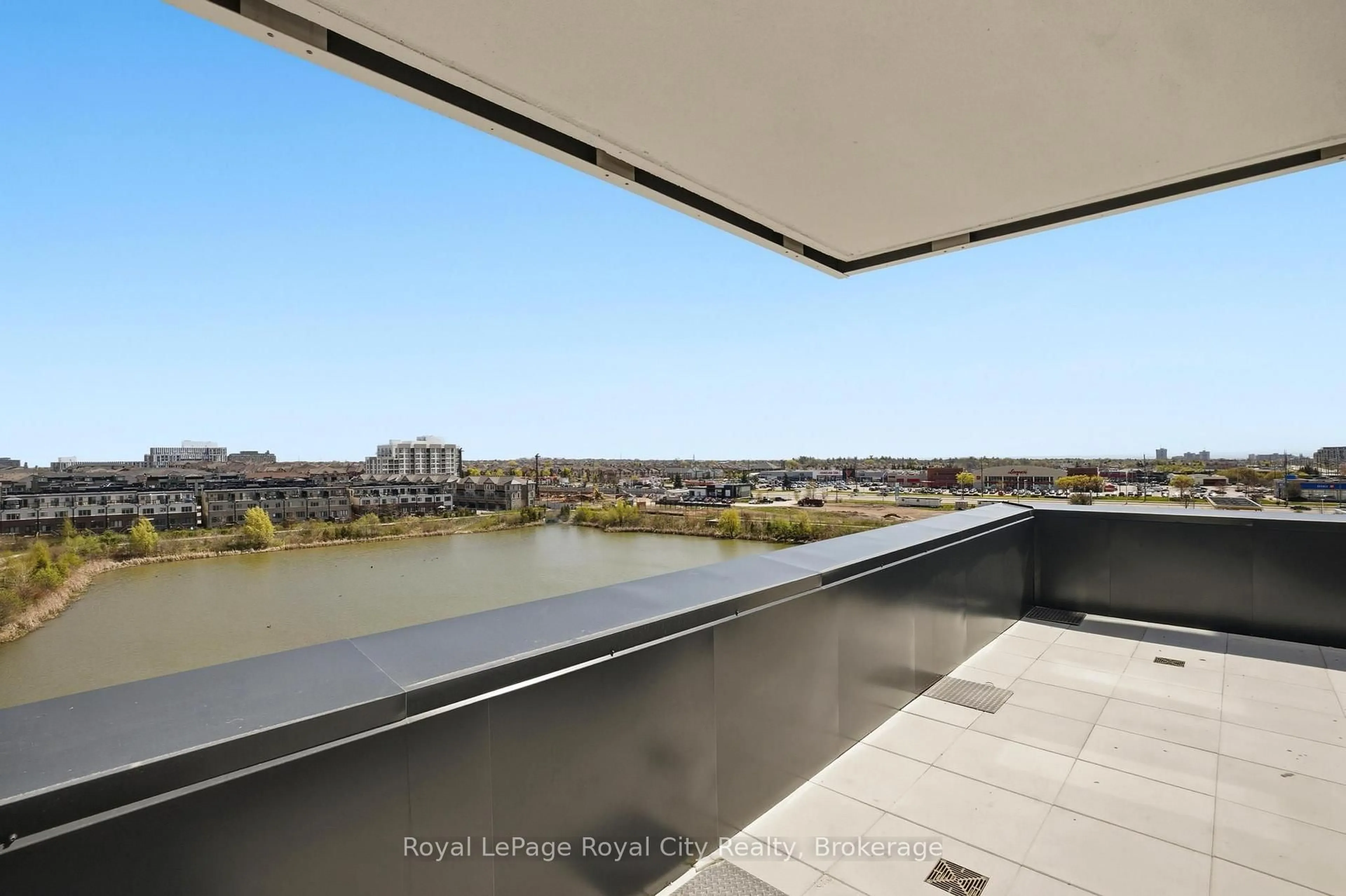 Balcony in the apartment, water/lake/river/ocean view for 3071 Trafalgar Rd #604, Oakville Ontario L6H 8C6