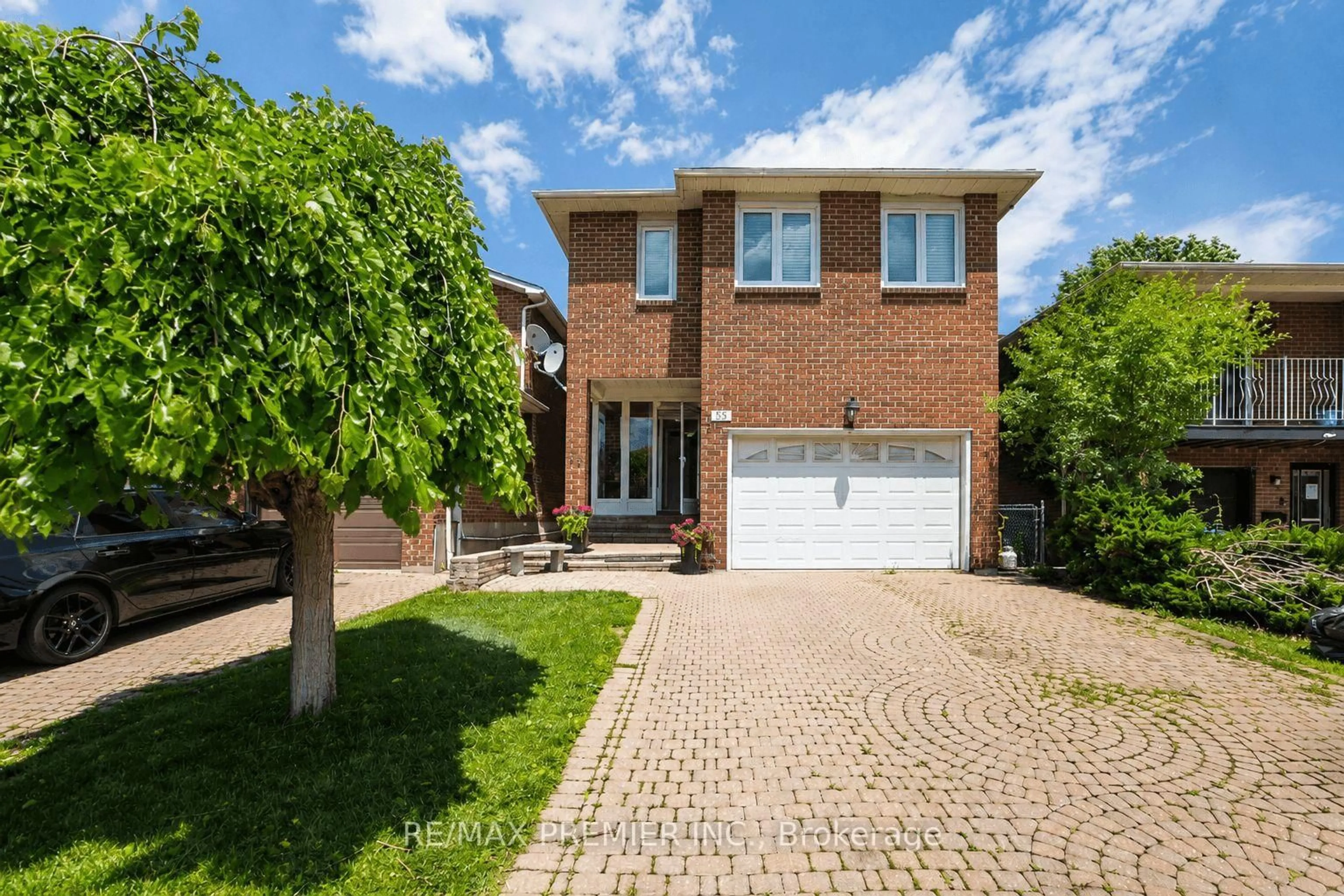Home with brick exterior material, street for 55 Deerpark Cres, Brampton Ontario L6X 2T6