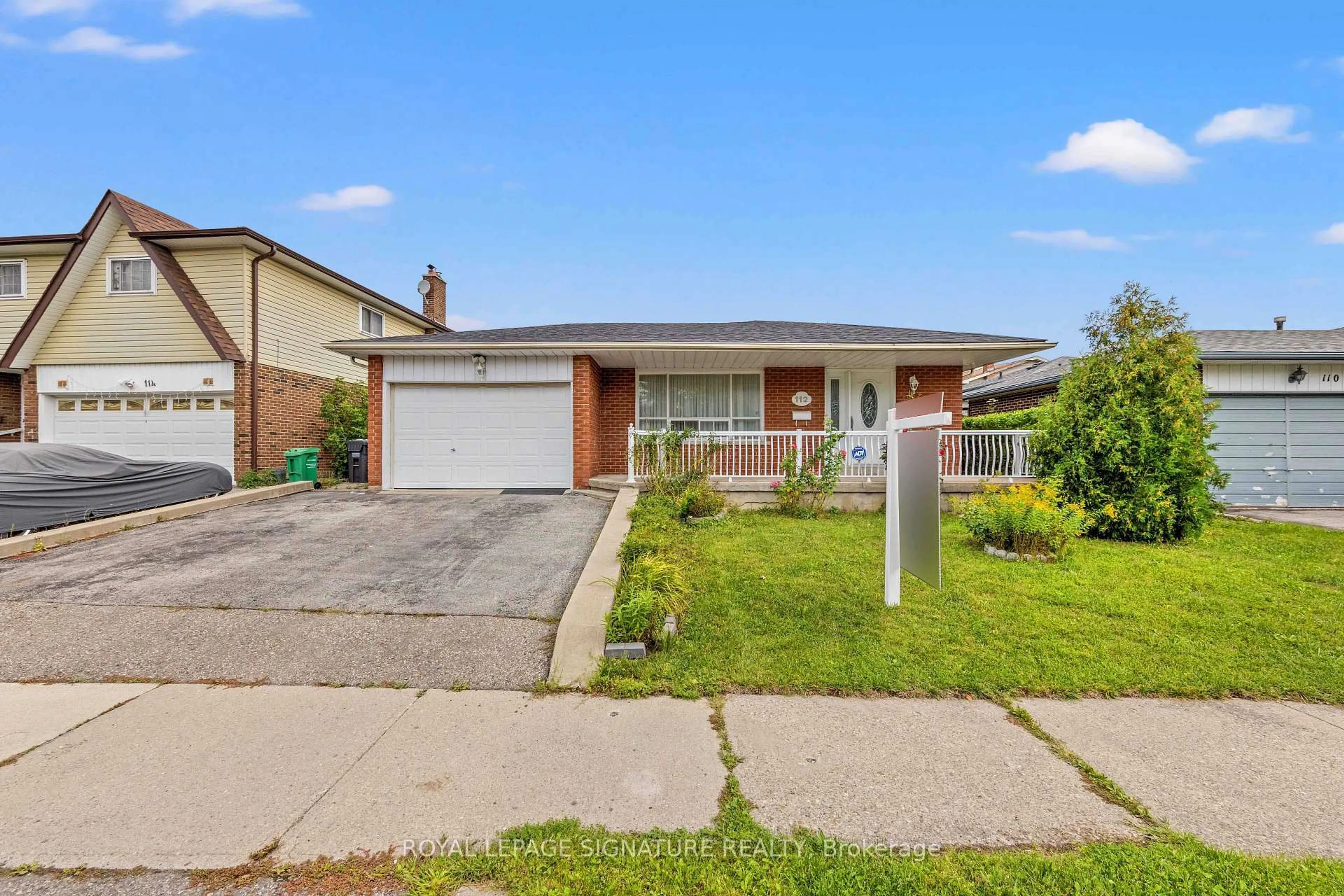 Home with brick exterior material, street for 112 Kingswood Dr, Brampton Ontario L6V 2W3