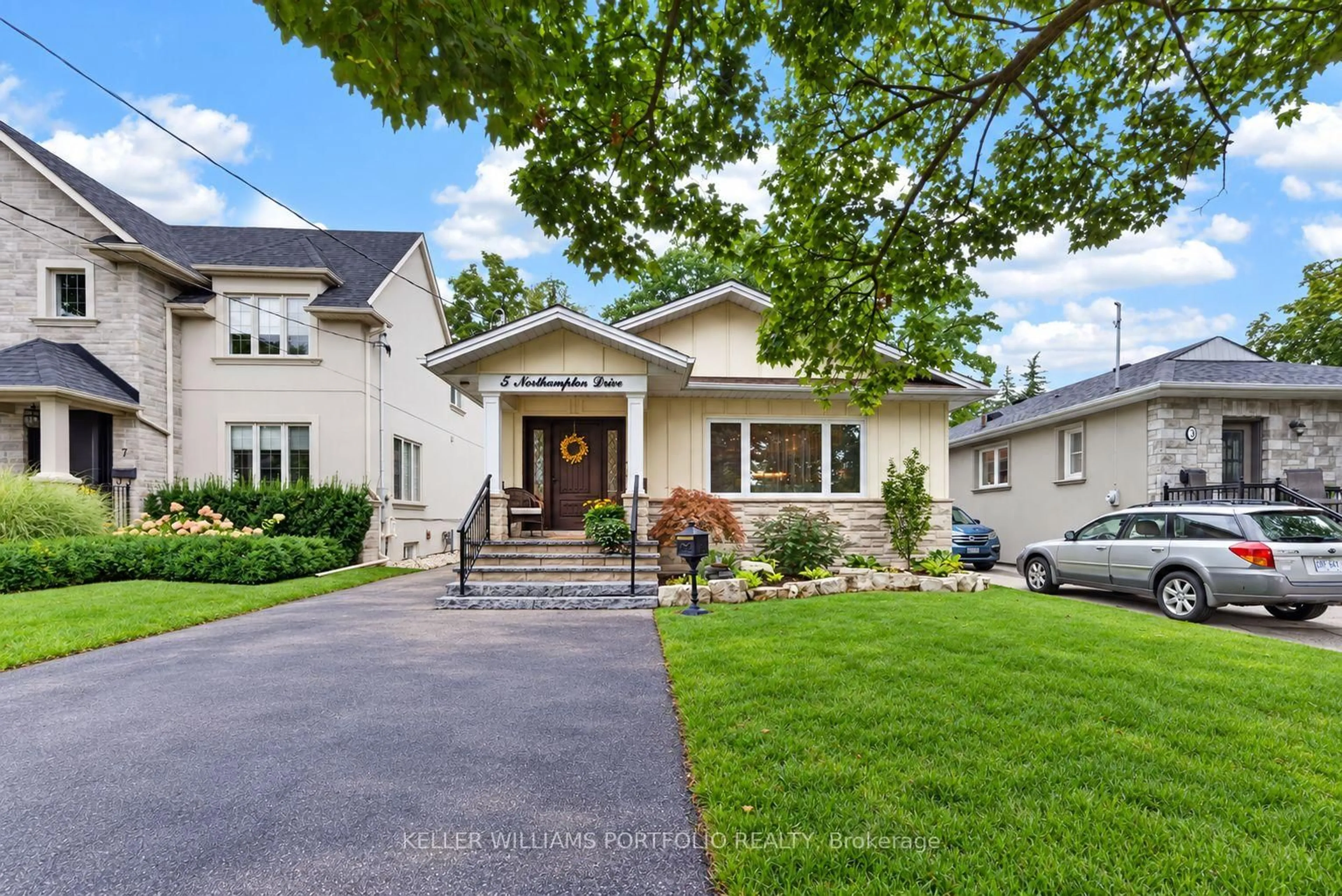 Home with brick exterior material, street for 5 Northampton Dr, Toronto Ontario M9B 4S5