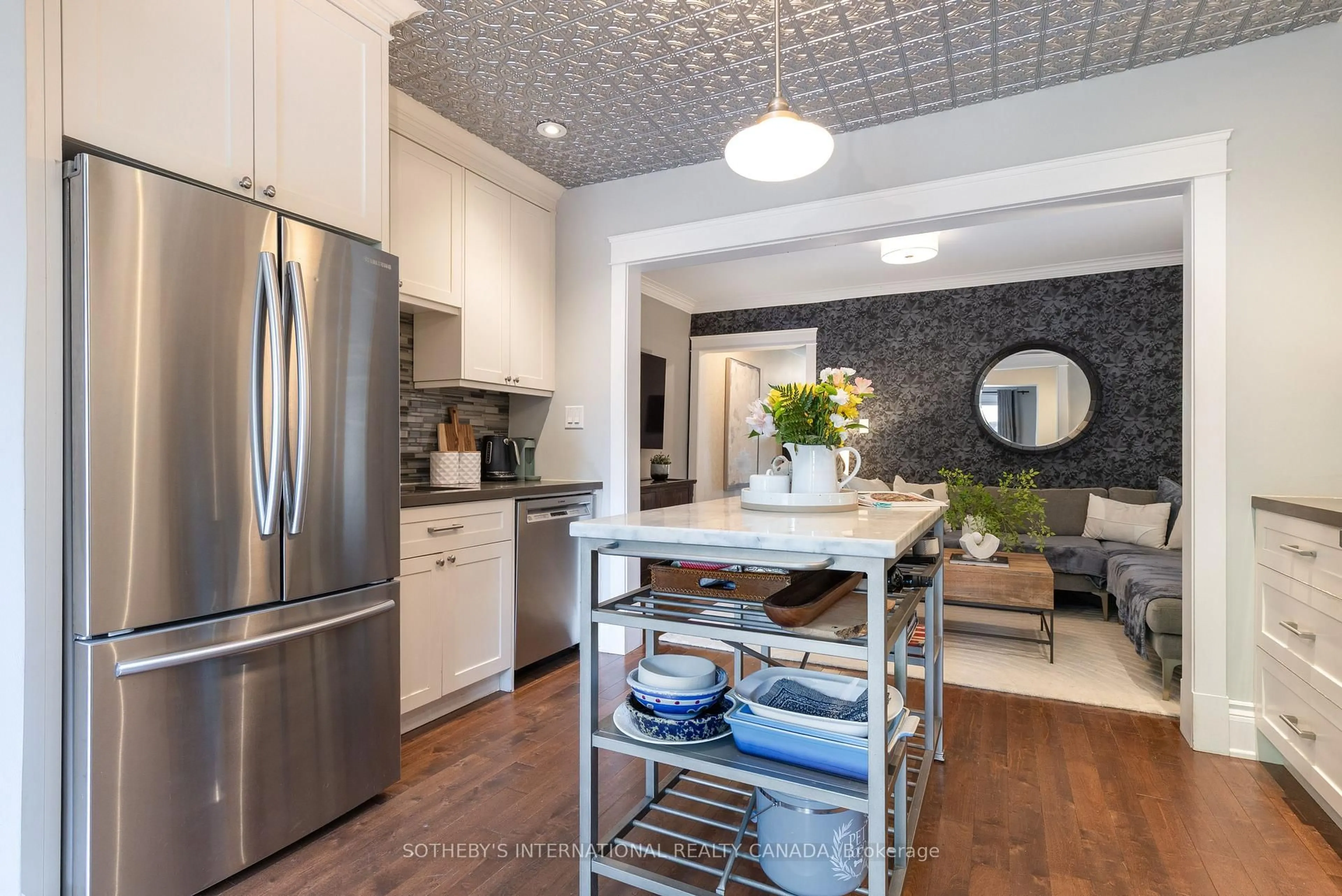 Contemporary kitchen, ceramic/tile floor for 2 Rexford Rd, Toronto Ontario M6S 2M3