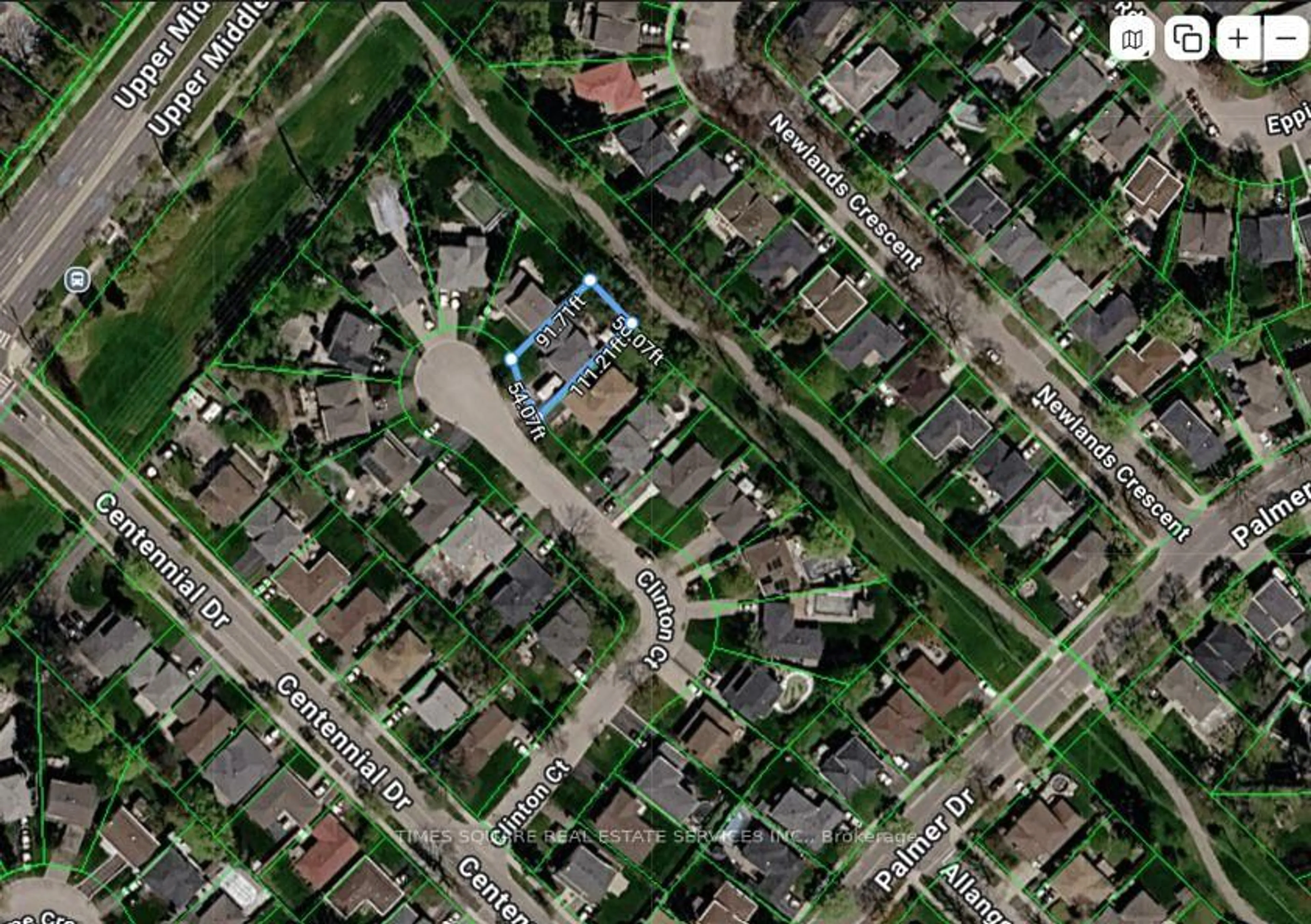 Picture of a map for 1493 Clinton Crt, Burlington Ontario L7M 1N1