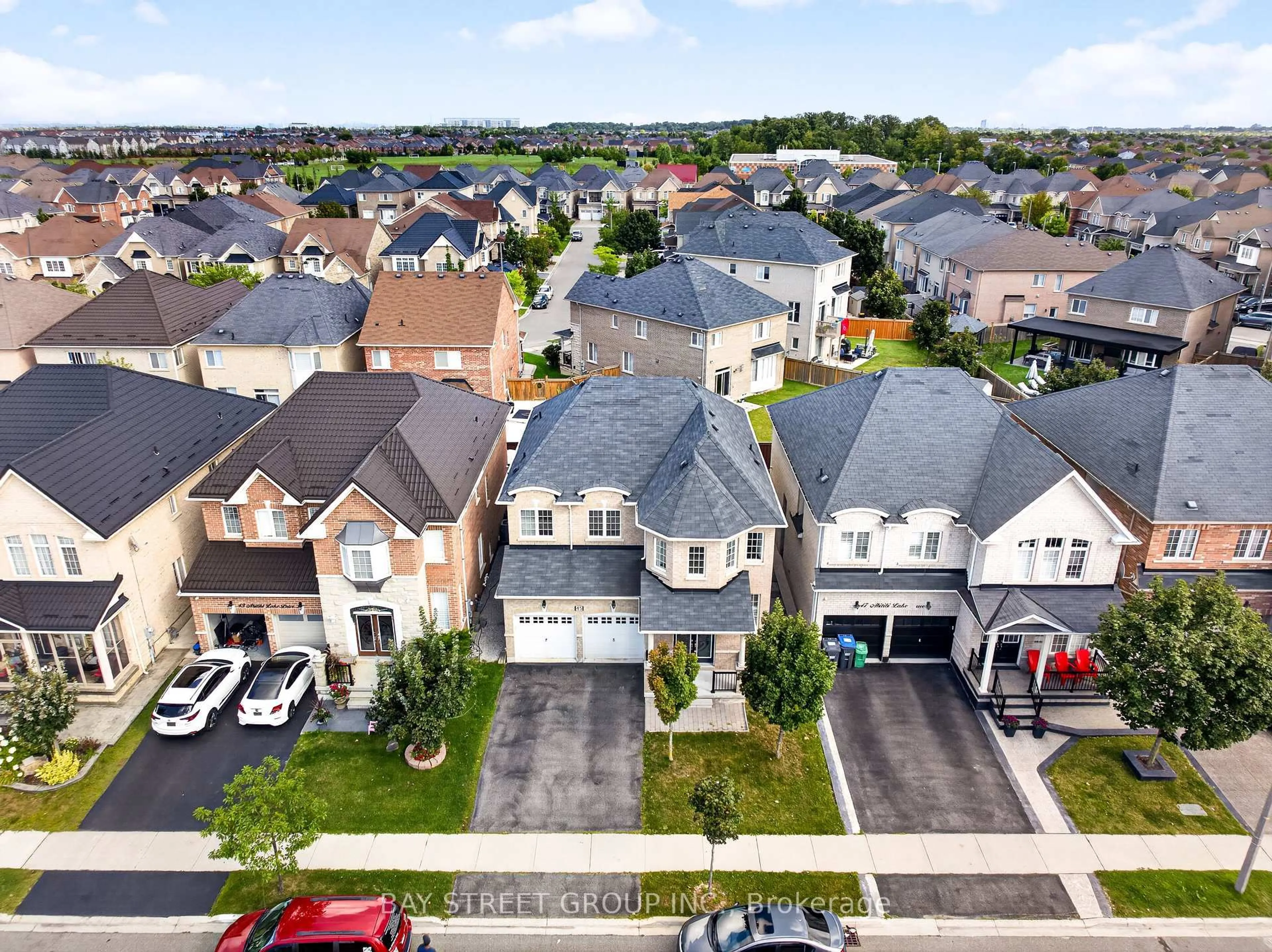 A pic from outside/outdoor area/front of a property/back of a property/a pic from drone, street for 45 Abitibi Lake Dr, Brampton Ontario L6R 0Y4