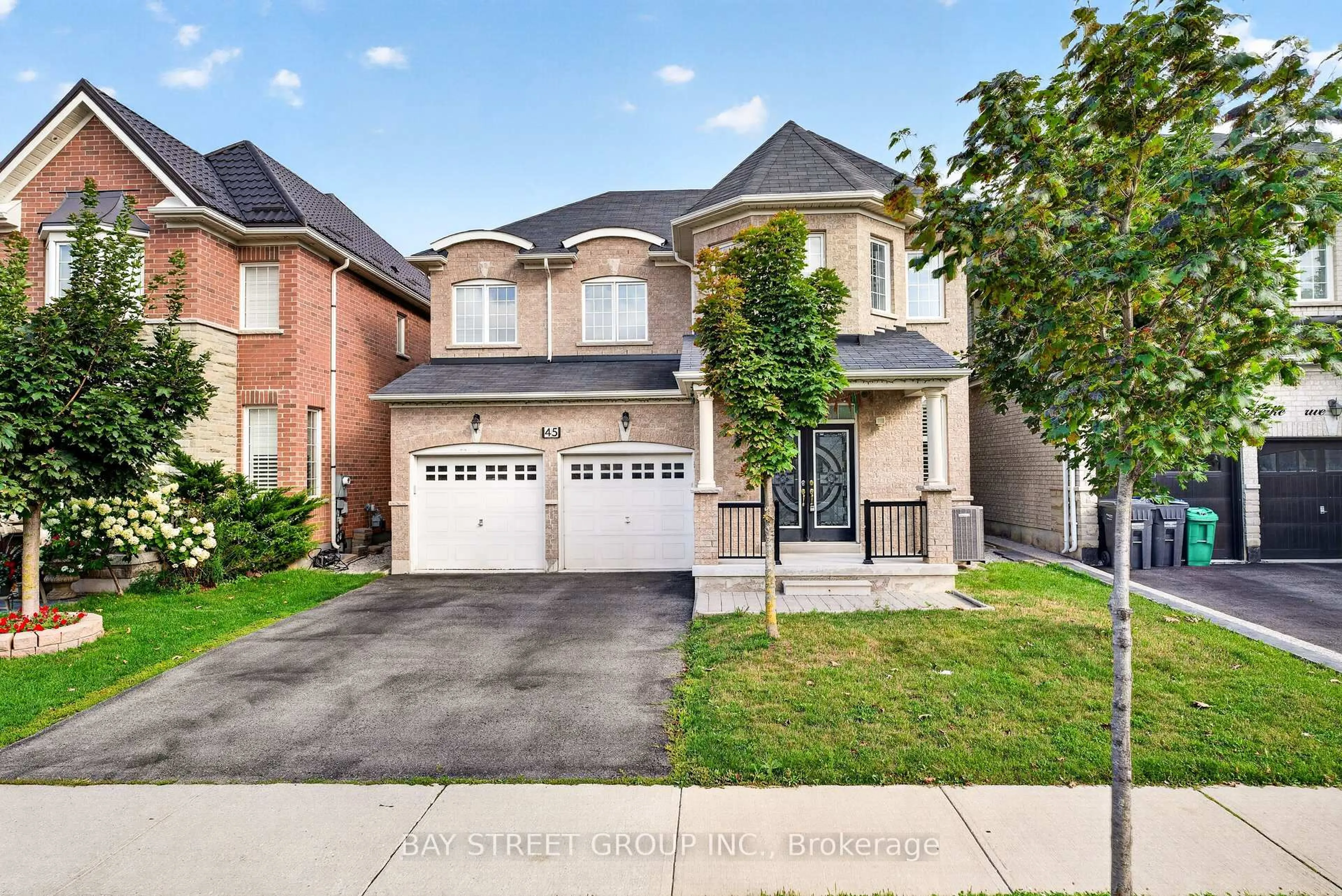 Home with brick exterior material, street for 45 Abitibi Lake Dr, Brampton Ontario L6R 0Y4