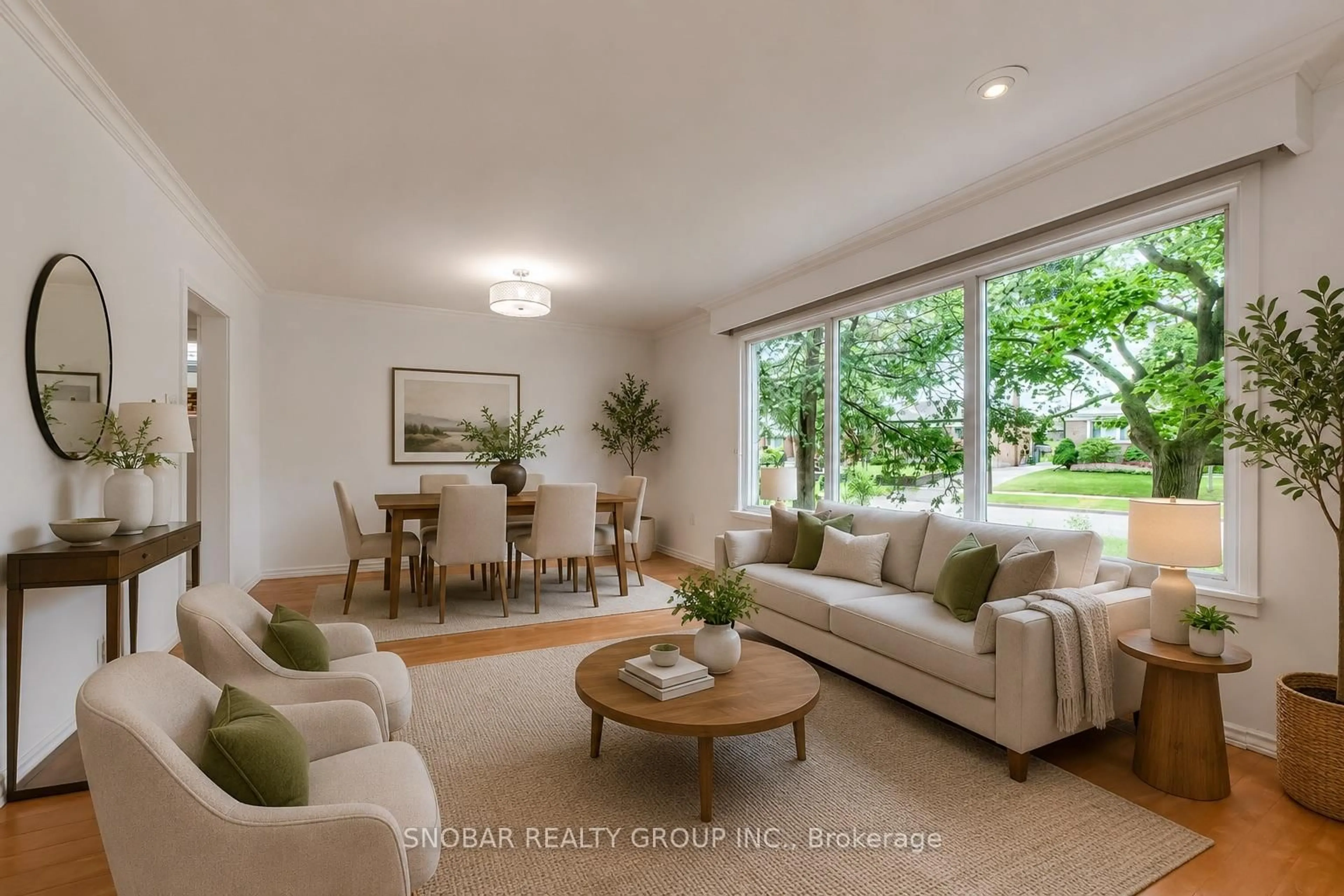 Living room with furniture, unknown for 42 Clearbrooke Circ, Toronto Ontario M9W 2E4