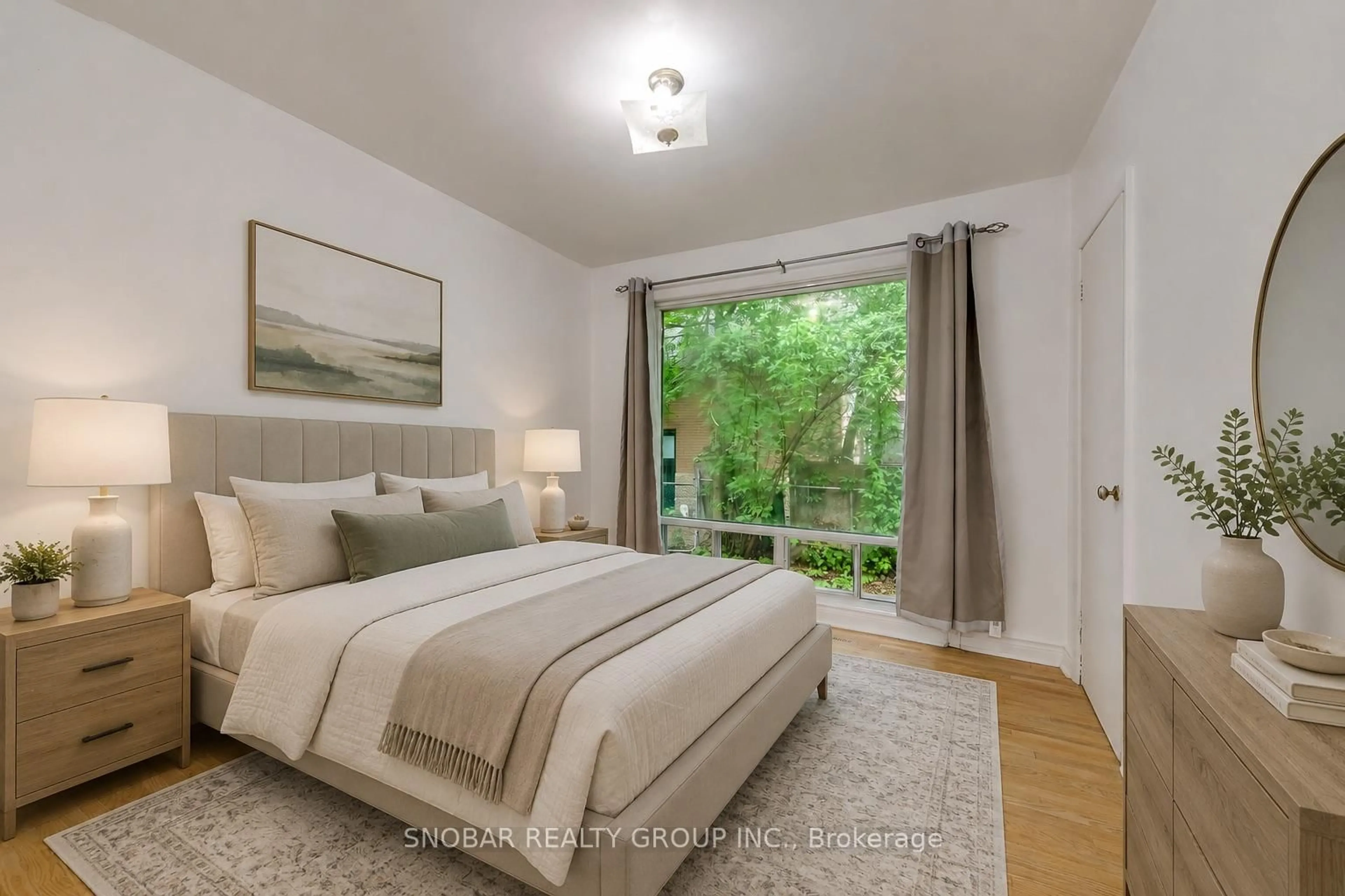 Bedroom with bed, unknown for 42 Clearbrooke Circ, Toronto Ontario M9W 2E4