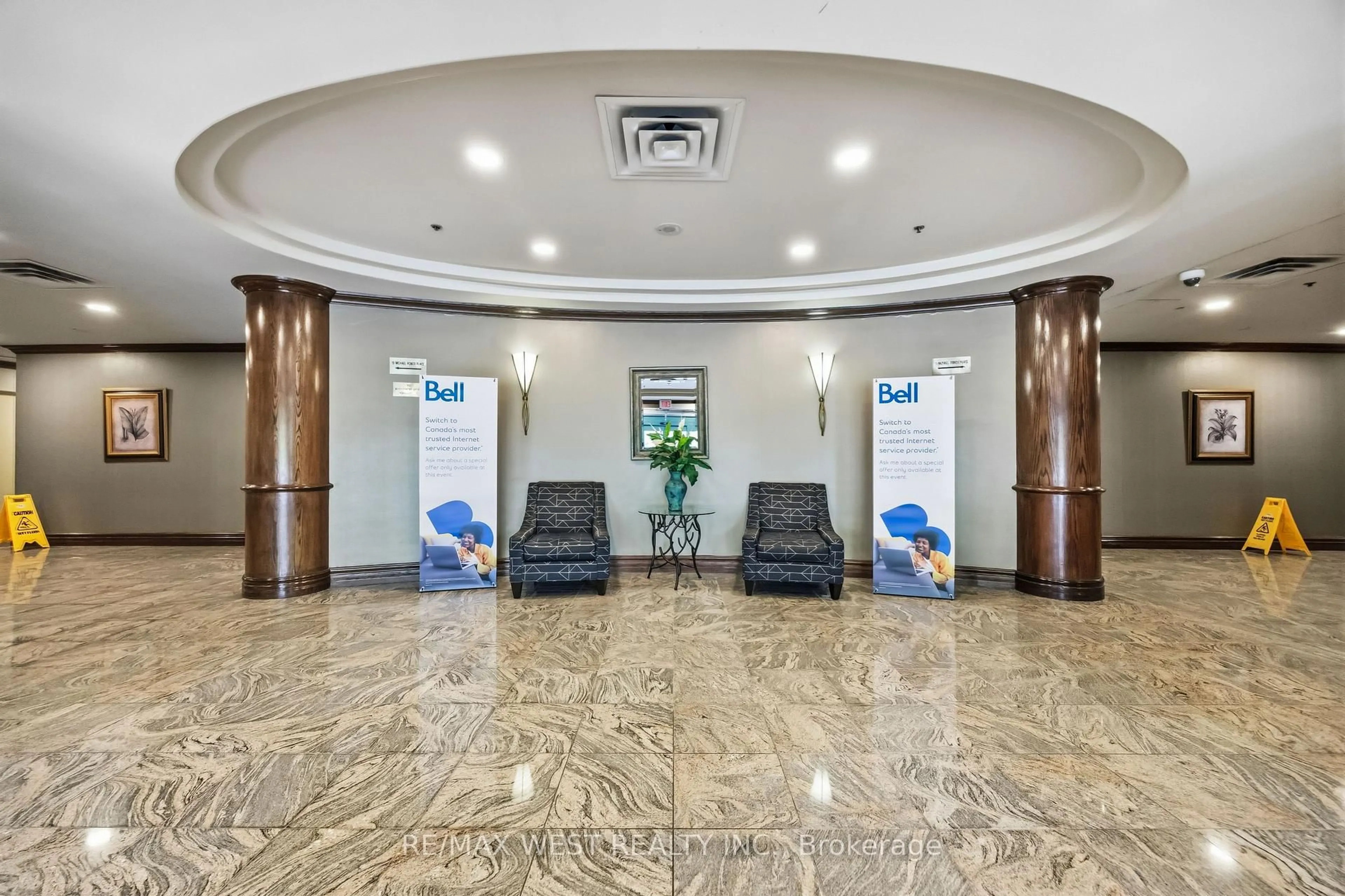 Lobby for 15 Michael Power Pl #809, Toronto Ontario M9A 5G4