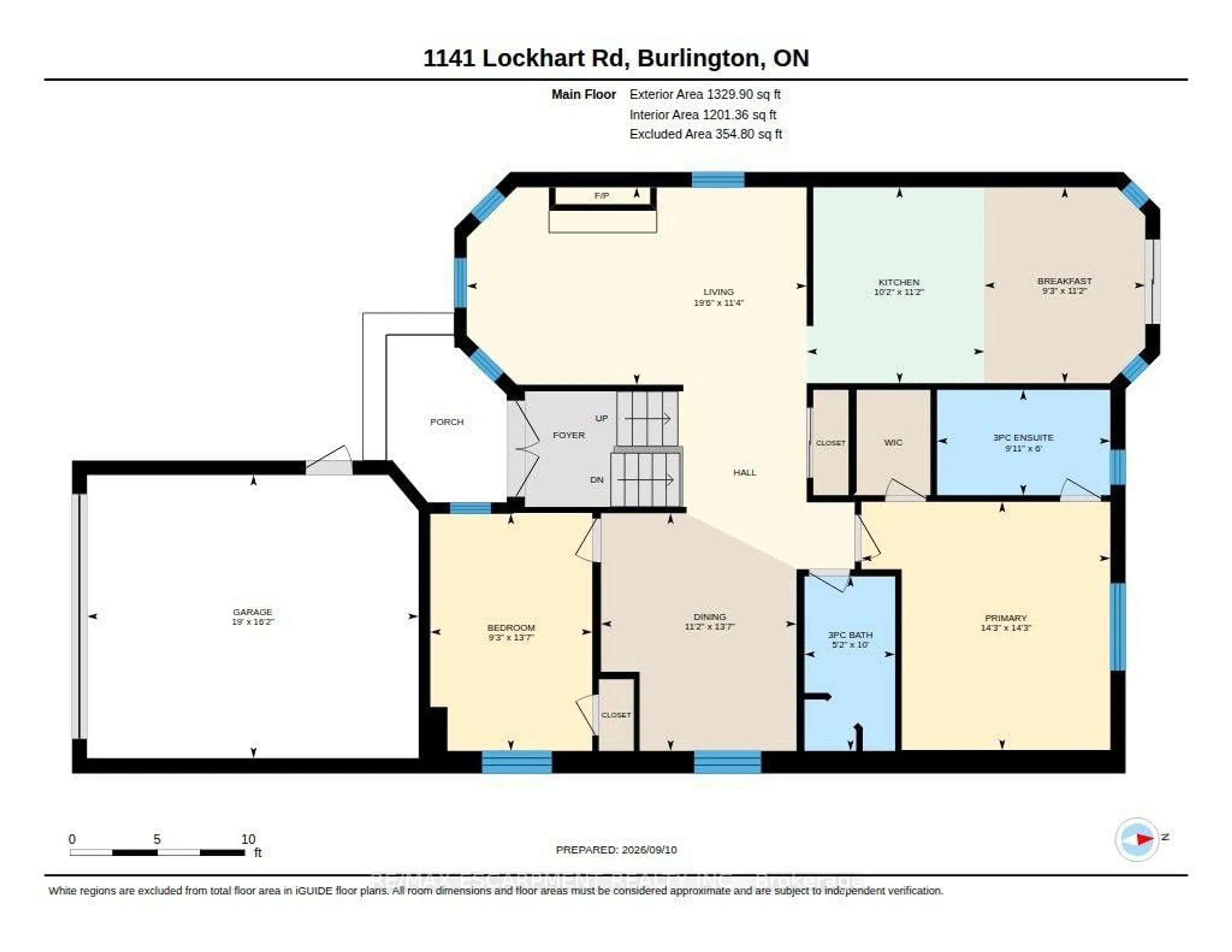 Floor plan for 1141 Lockhart Rd, Burlington Ontario L7S 1G8