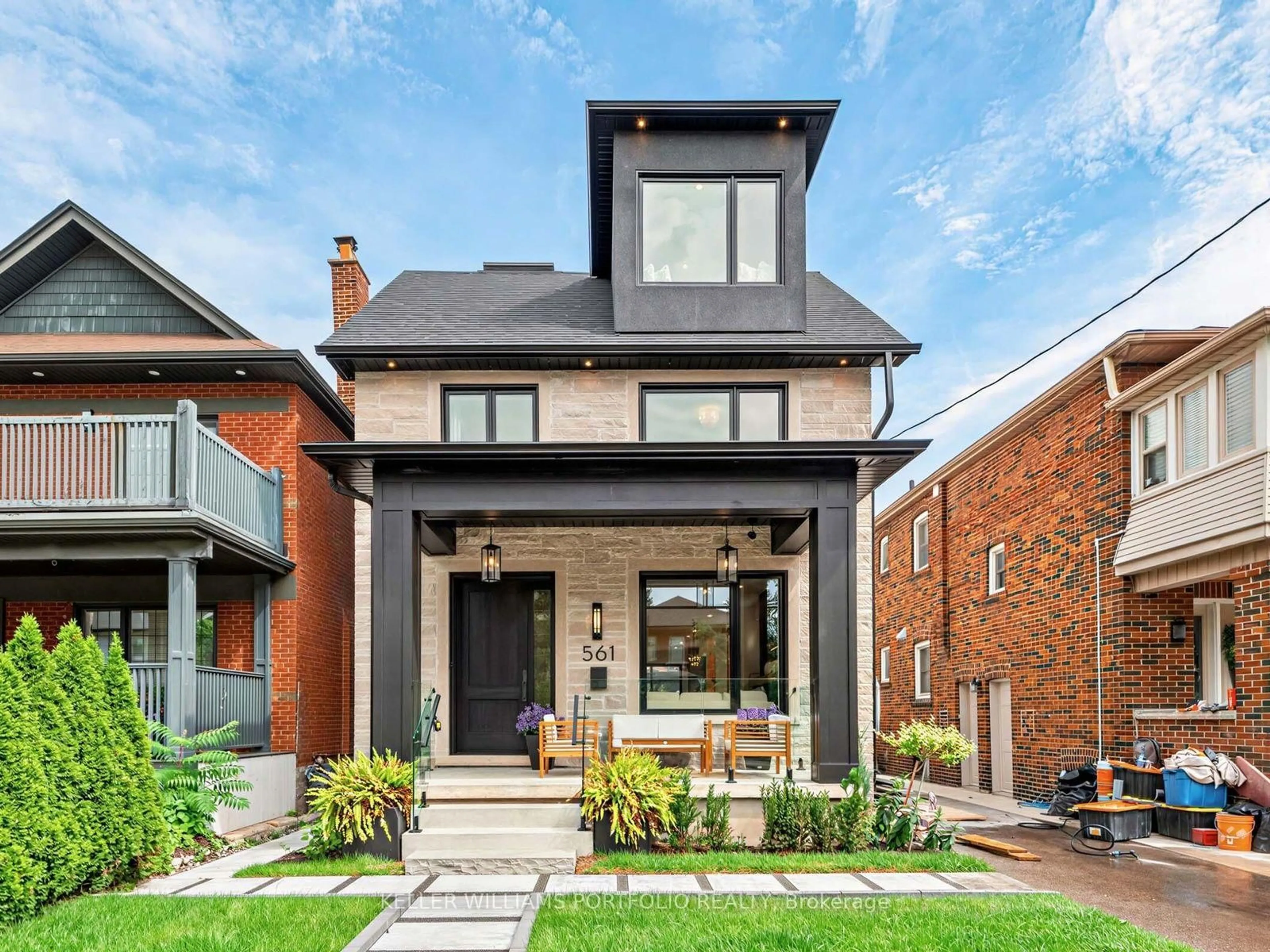Home with brick exterior material, street for 561 Durie St, Toronto Ontario M6S 3H2