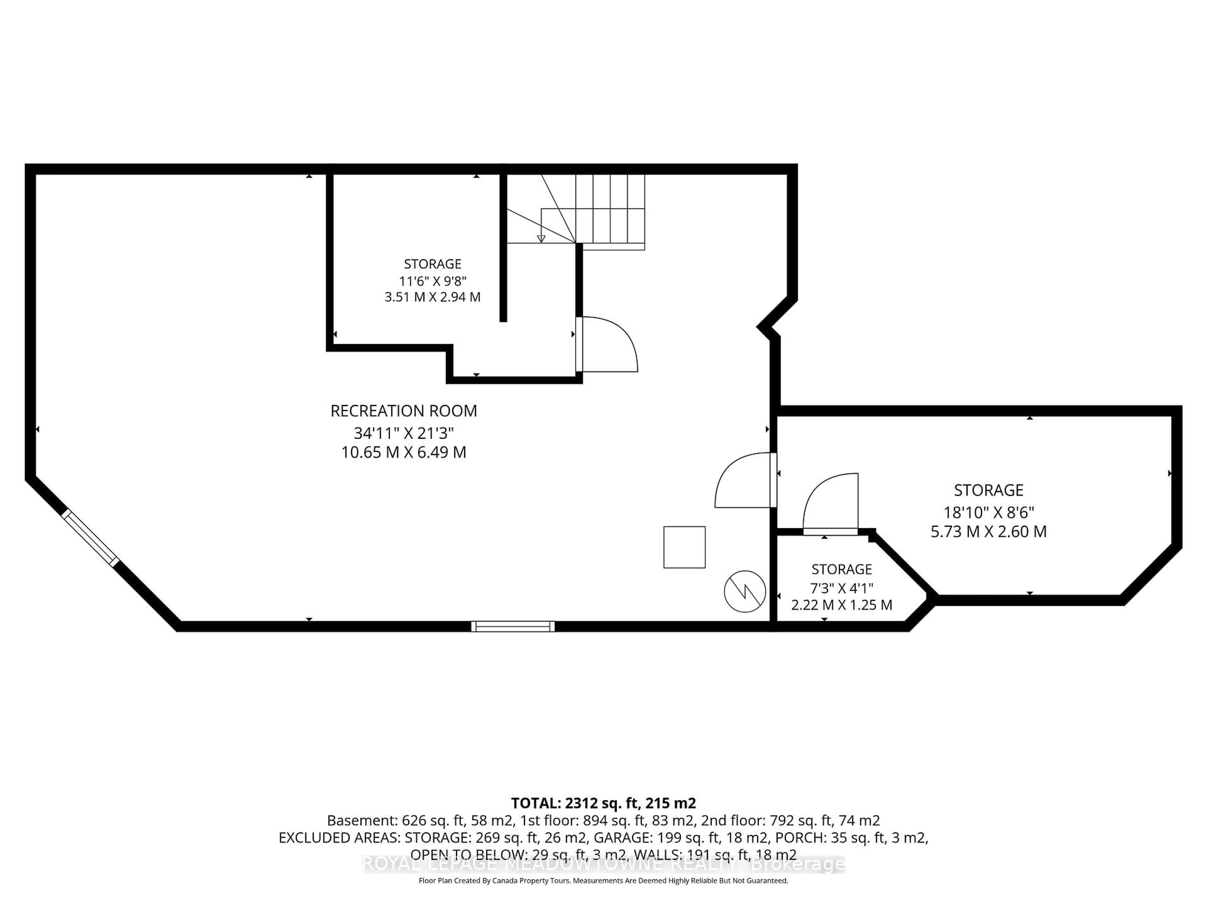 Floor plan for 73 James Young Dr, Halton Hills Ontario L7G 5S5