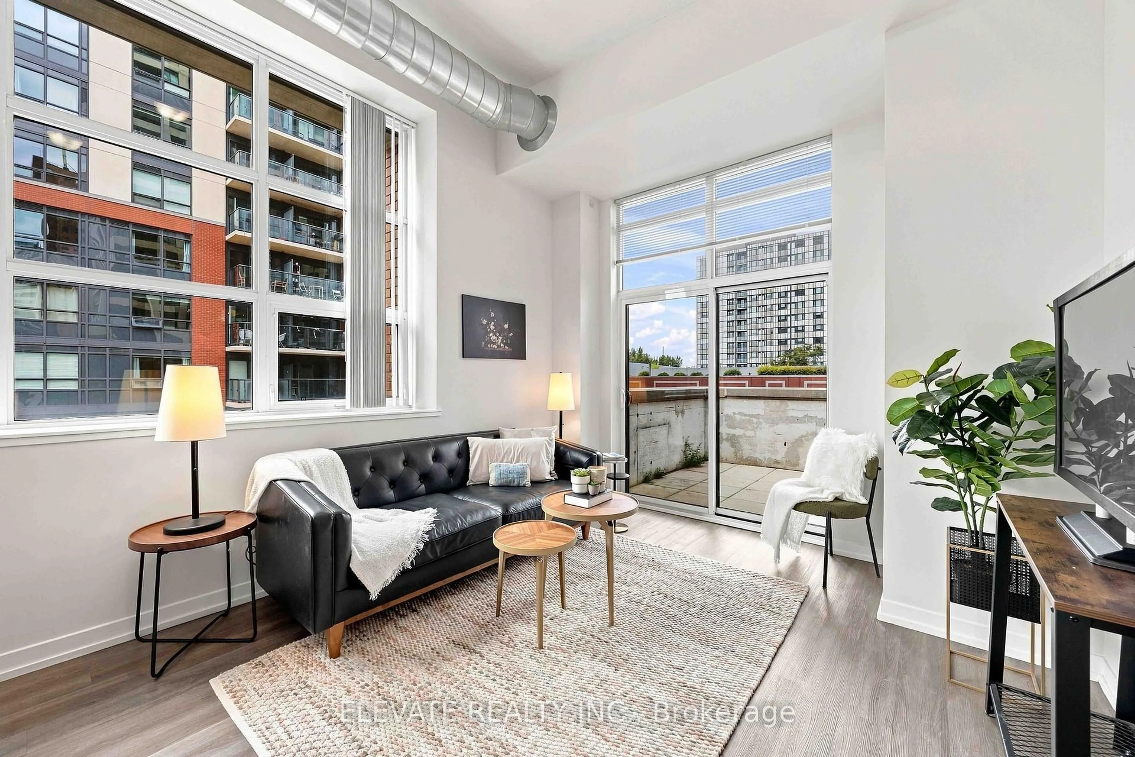 Living room with furniture, unknown for 1410 Dupont St #328, Toronto Ontario M6H 0B6