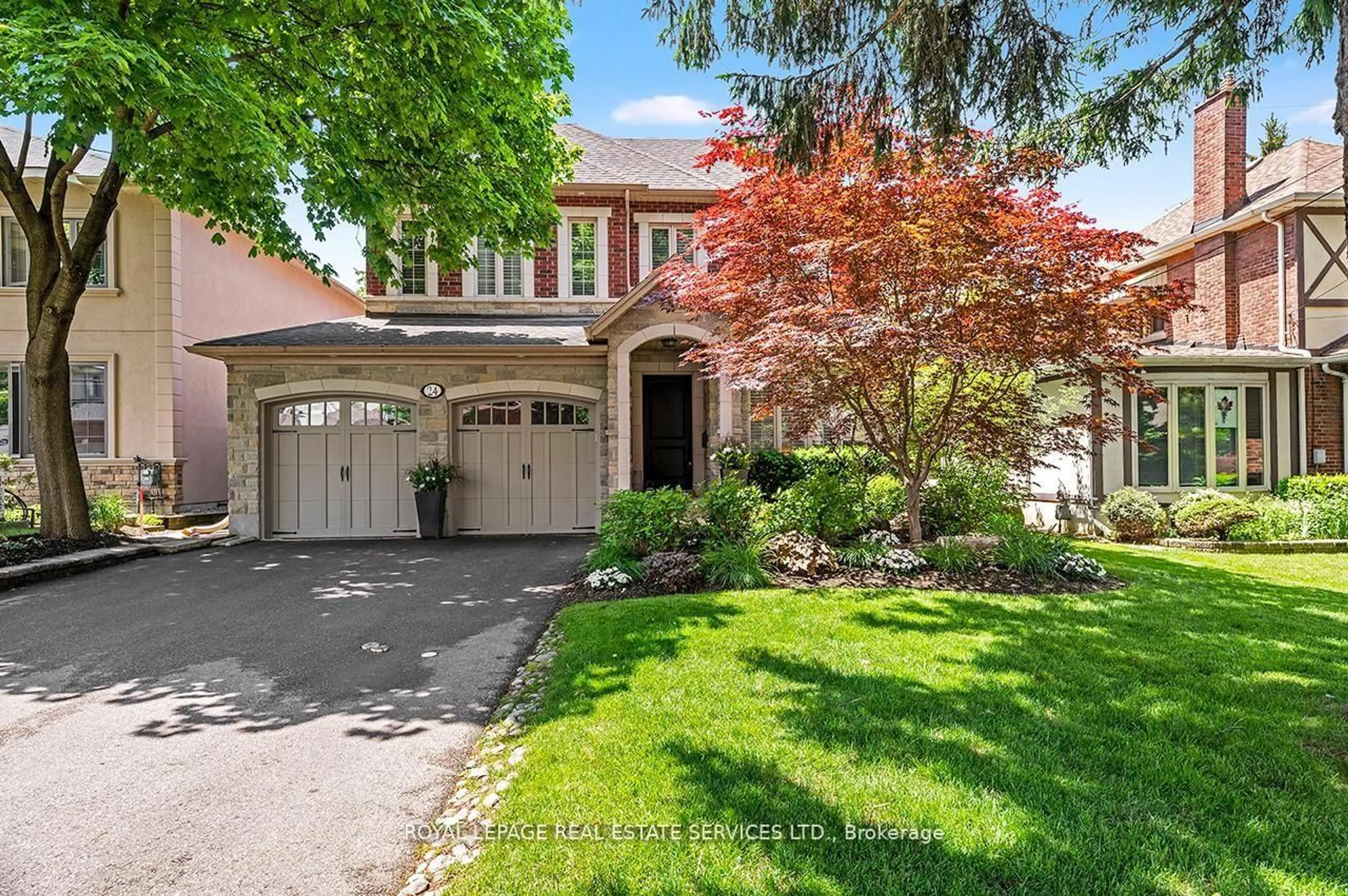 Home with brick exterior material, street for 24 Jopling Ave, Toronto Ontario M9B 4E7
