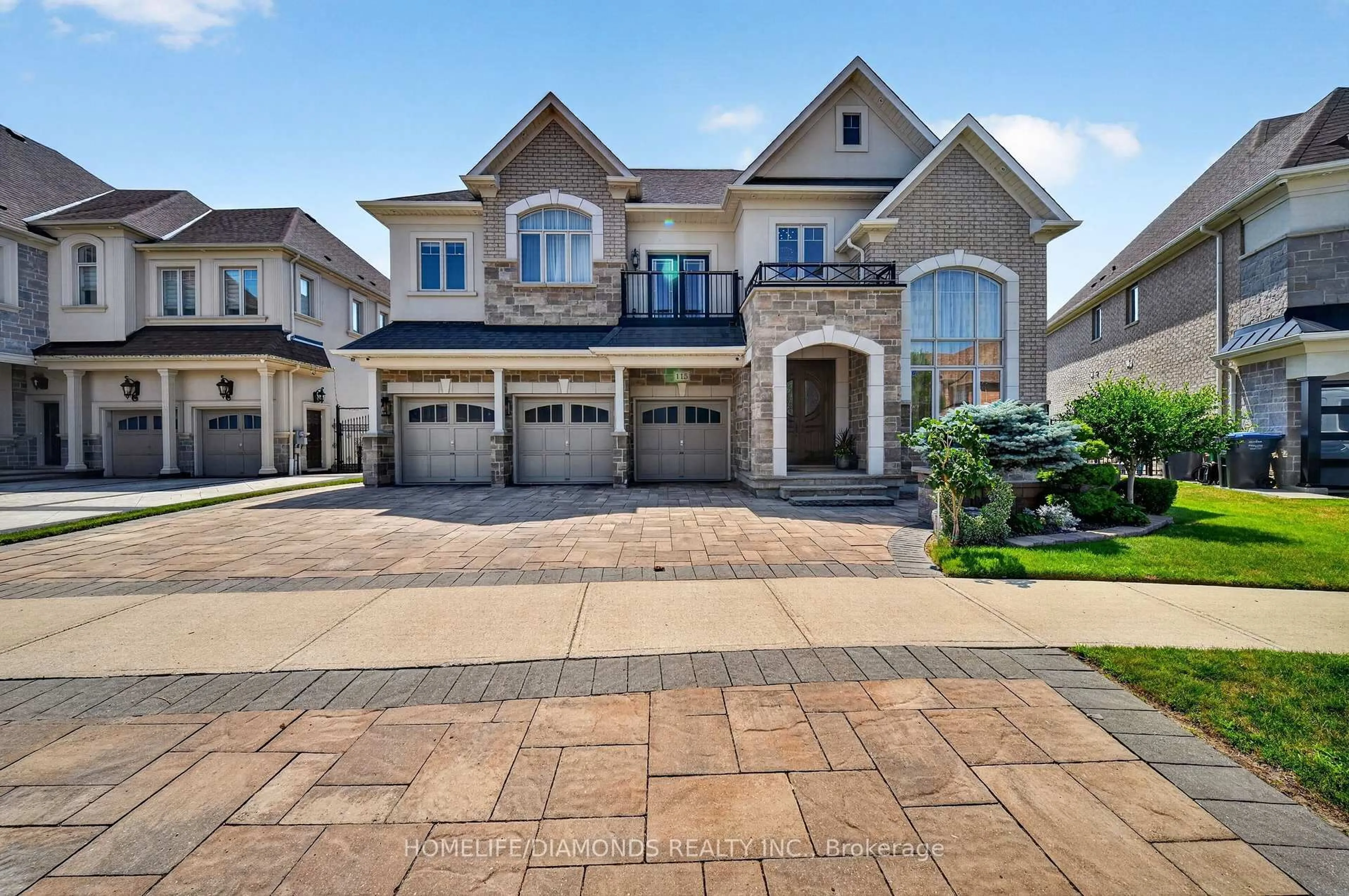 Home with brick exterior material, street for 115 LATANIA Blvd, Brampton Ontario L6P 2Z2