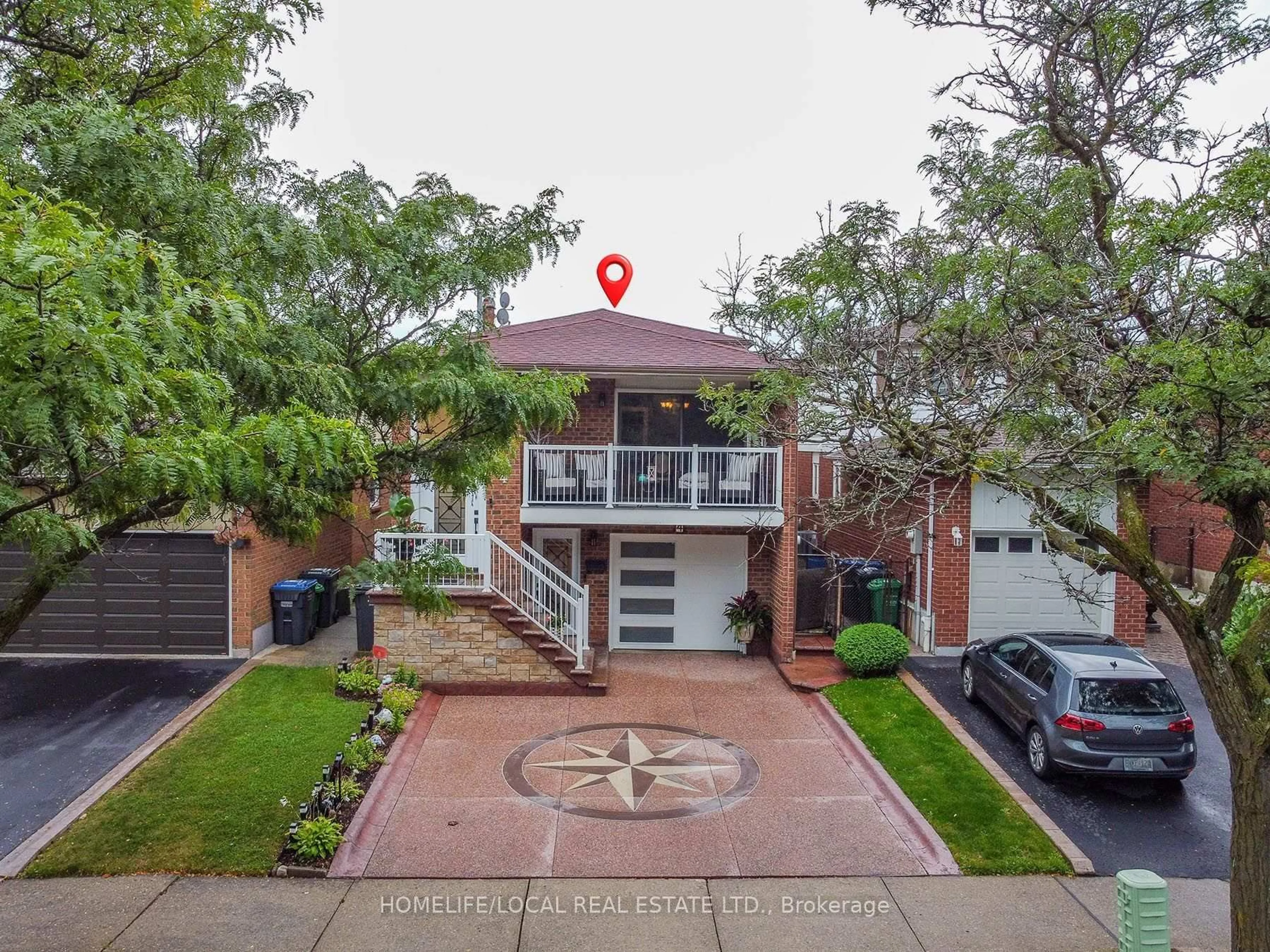 A pic from outside/outdoor area/front of a property/back of a property/a pic from drone, street for 4 Martindale Cres, Brampton Ontario L6X 2T9