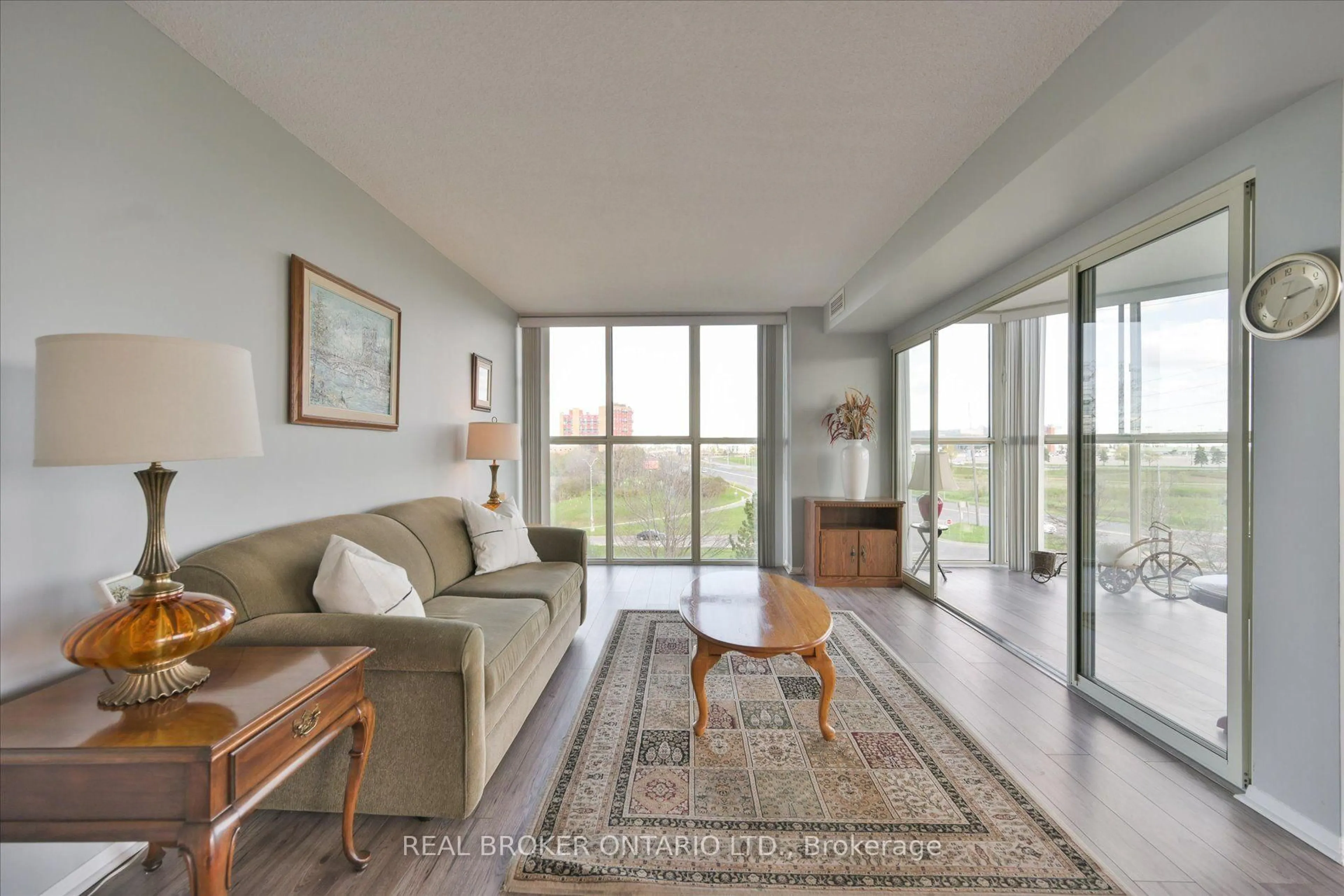 Living room with furniture, unknown for 600 Rexdale Blvd #403, Toronto Ontario M9W 6T4