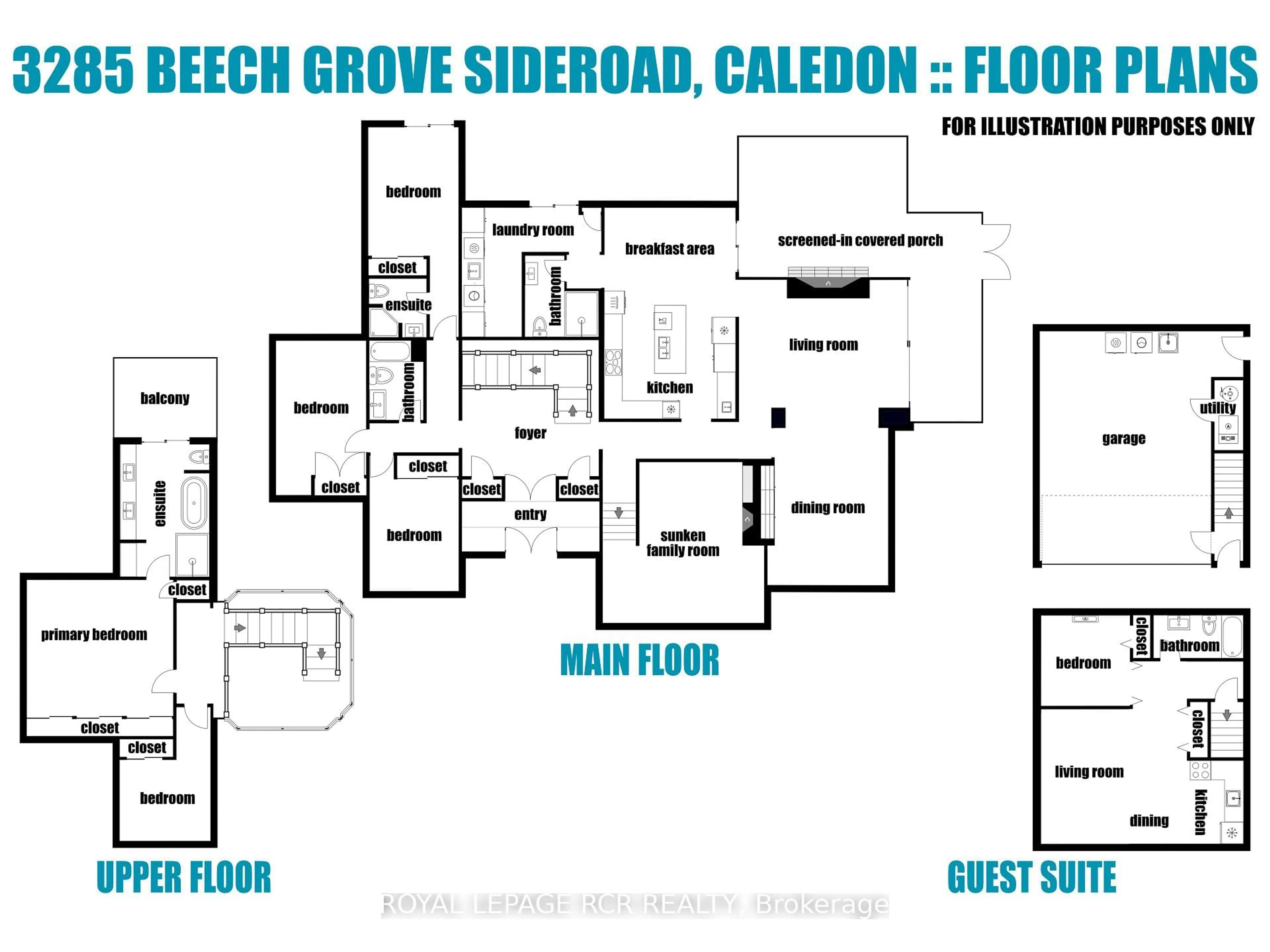 Floor plan for 3285 Beech Grove Sdrd, Caledon Ontario L7K 0N6