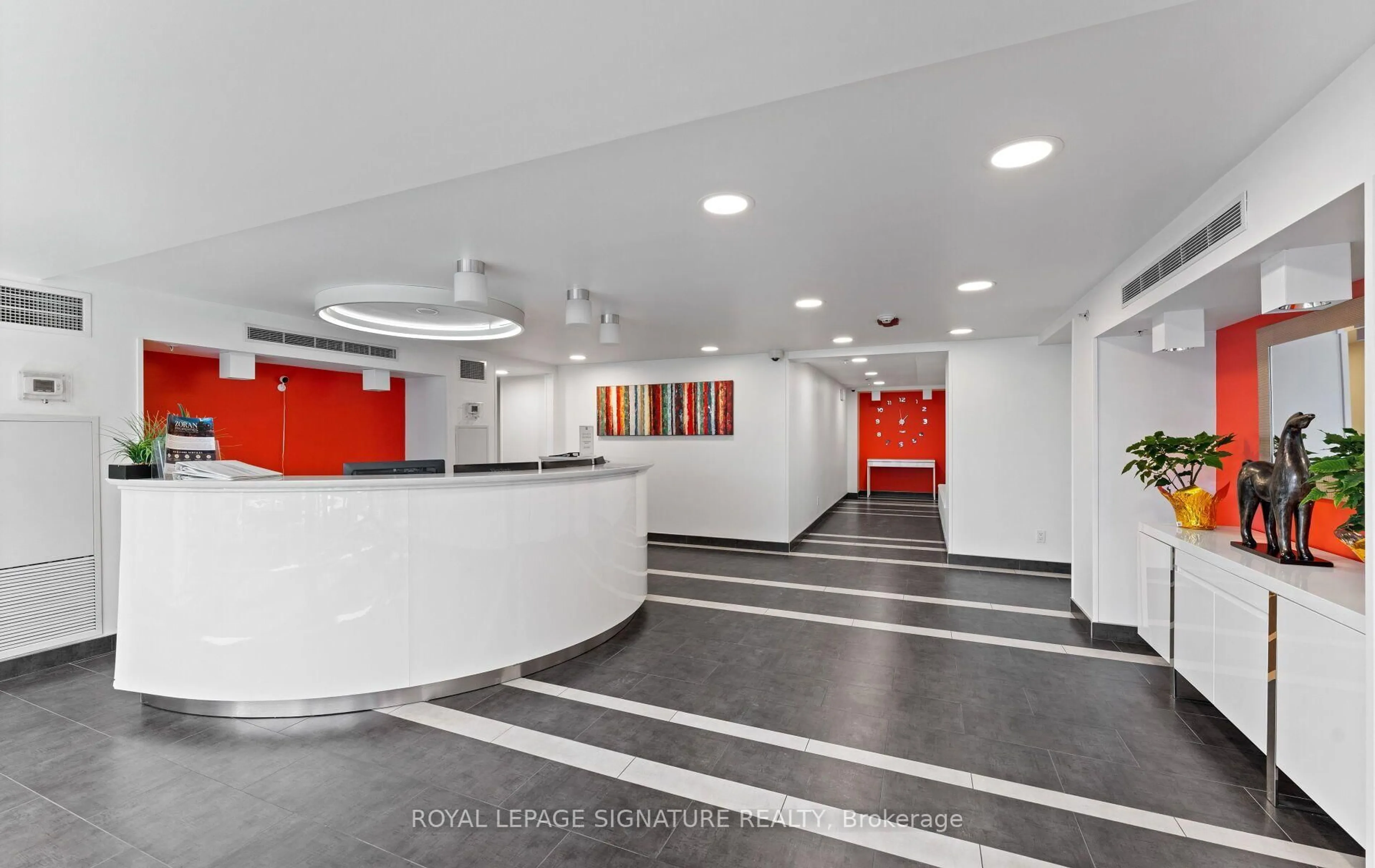 Indoor foyer for 15 James Finlay Way #1101, Toronto Ontario M3M 0B3