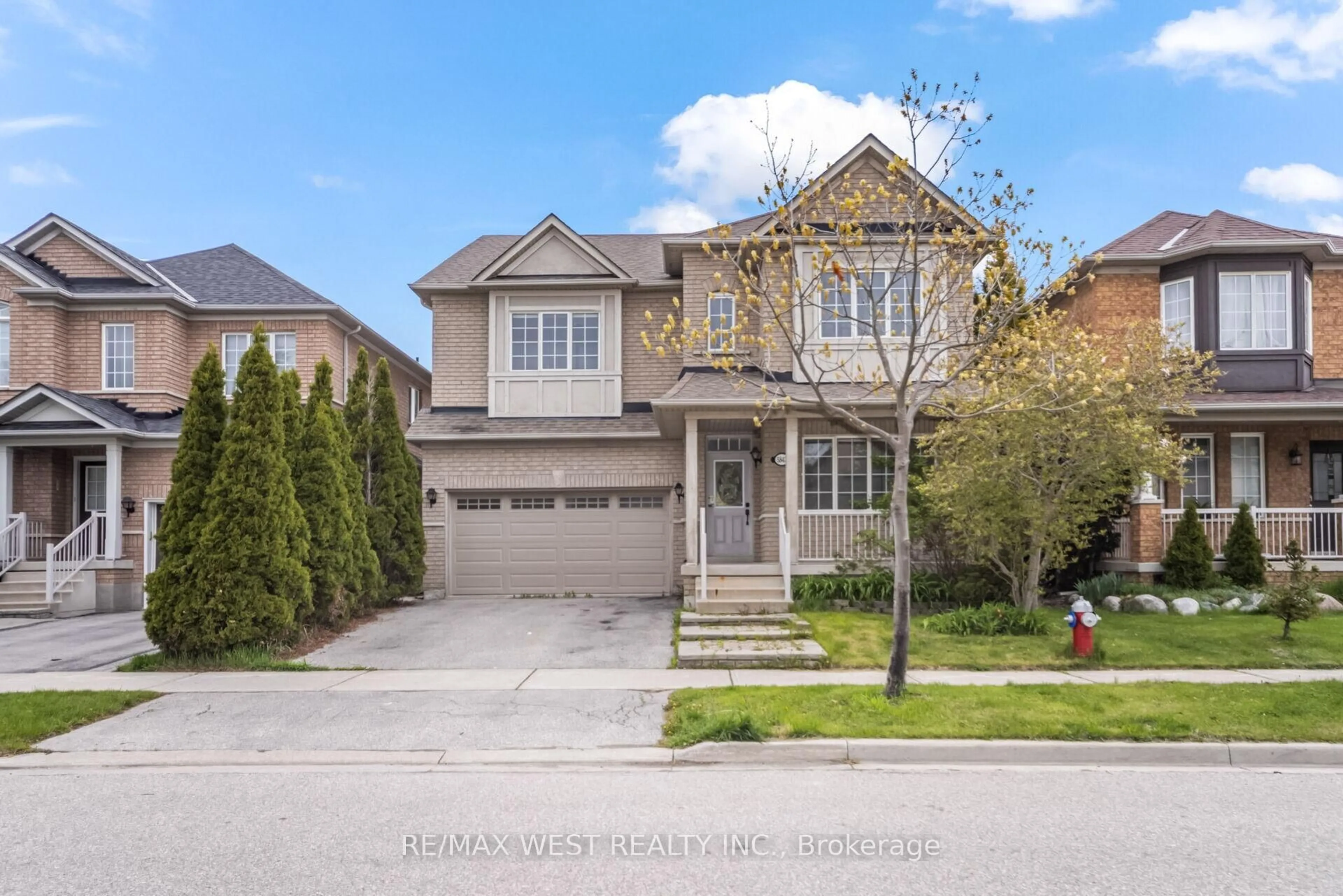 Home with brick exterior material, street for 5843 Rainspring Dr, Mississauga Ontario L5M 6X7