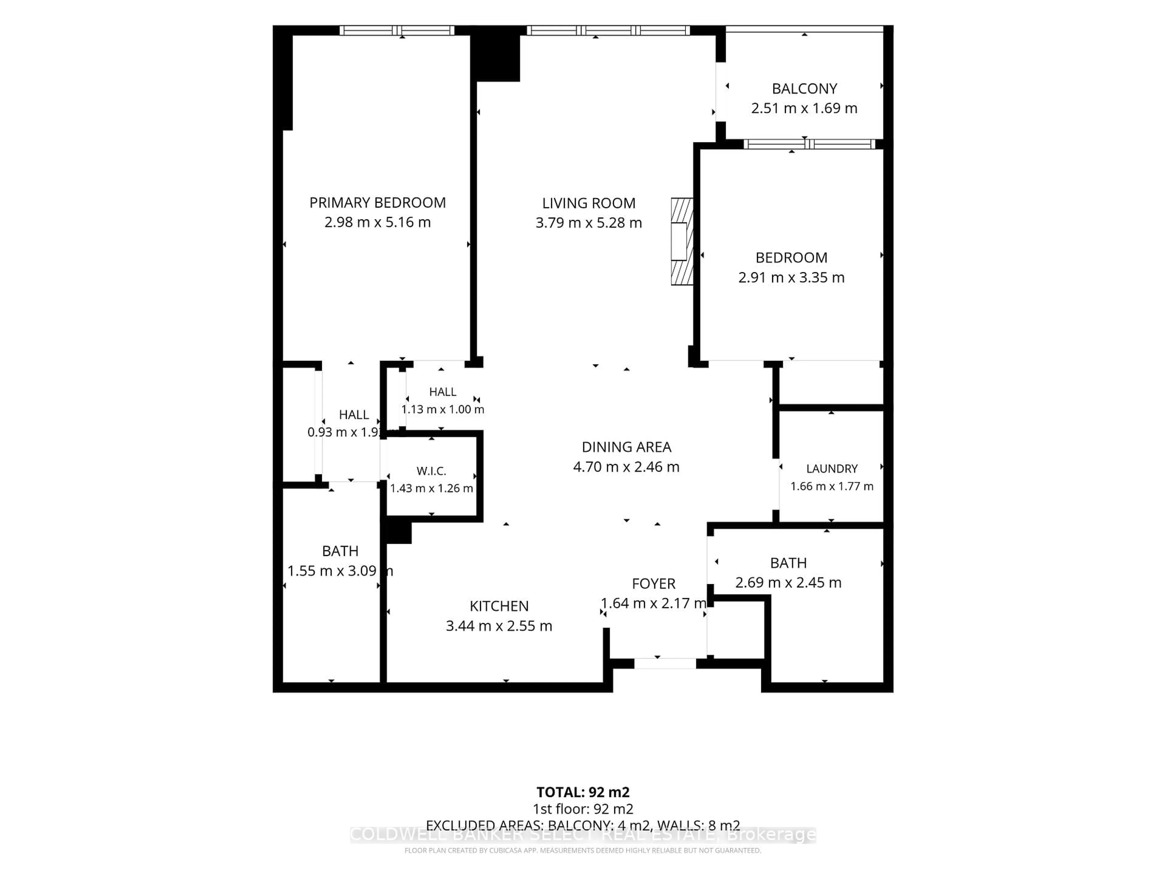 Floor plan for 60 Ann St #503, Caledon Ontario L7E 4G5