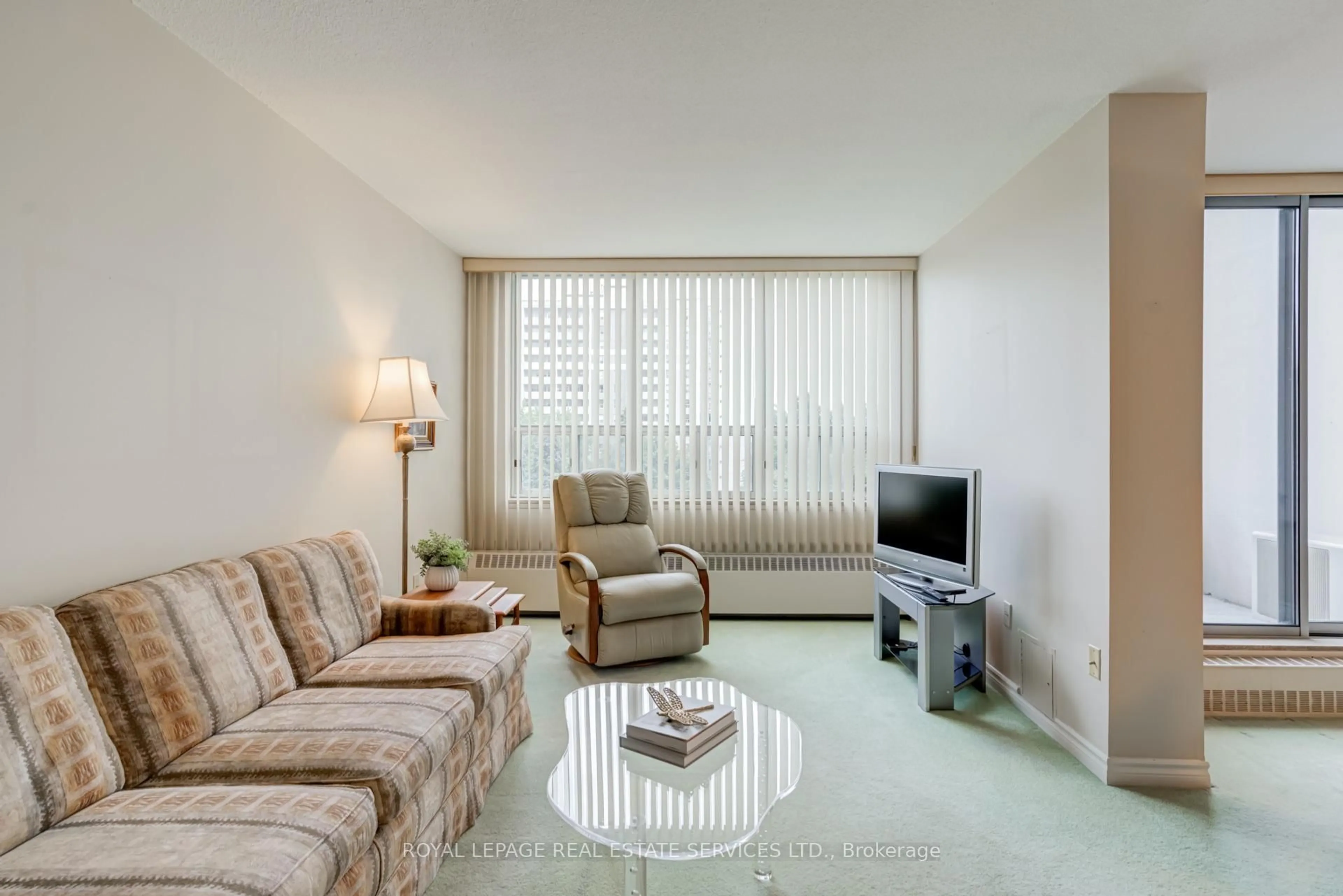 Living room with furniture, unknown for 35 Ormskirk Ave #406, Toronto Ontario M6S 1A8