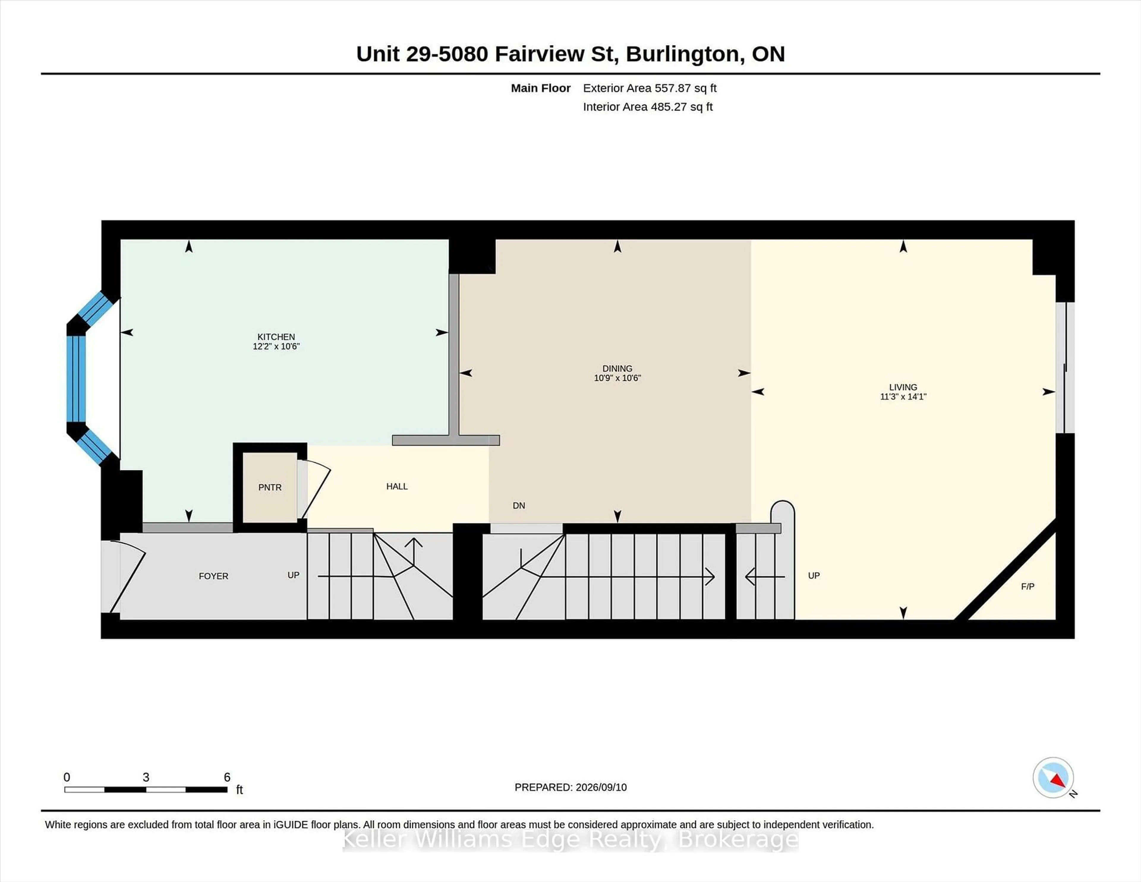 Floor plan for 5080 Fairview St #29, Burlington Ontario L7L 7E9
