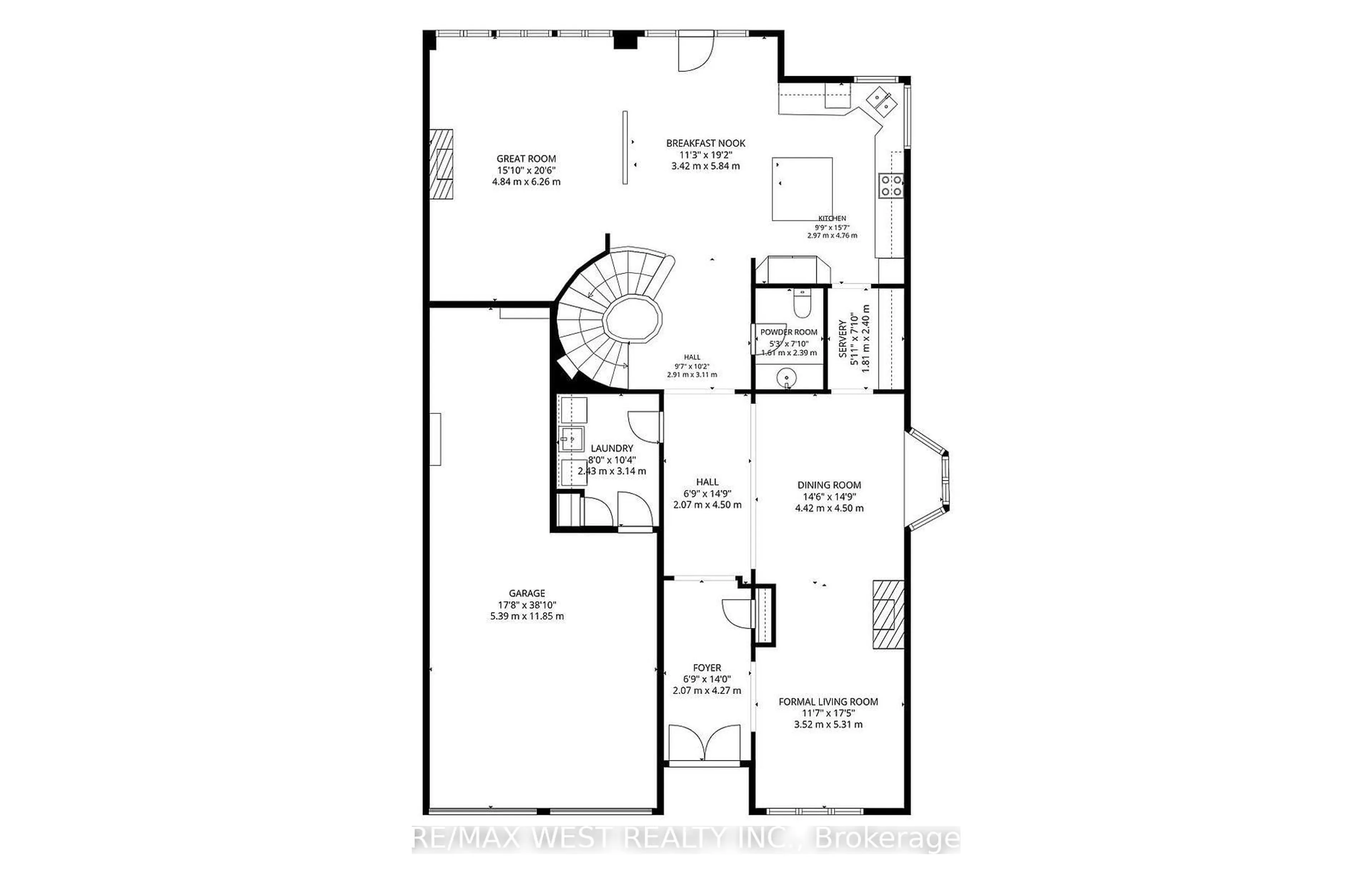 Floor plan for 3338 Fox Run Circ, Oakville Ontario L6L 6W4