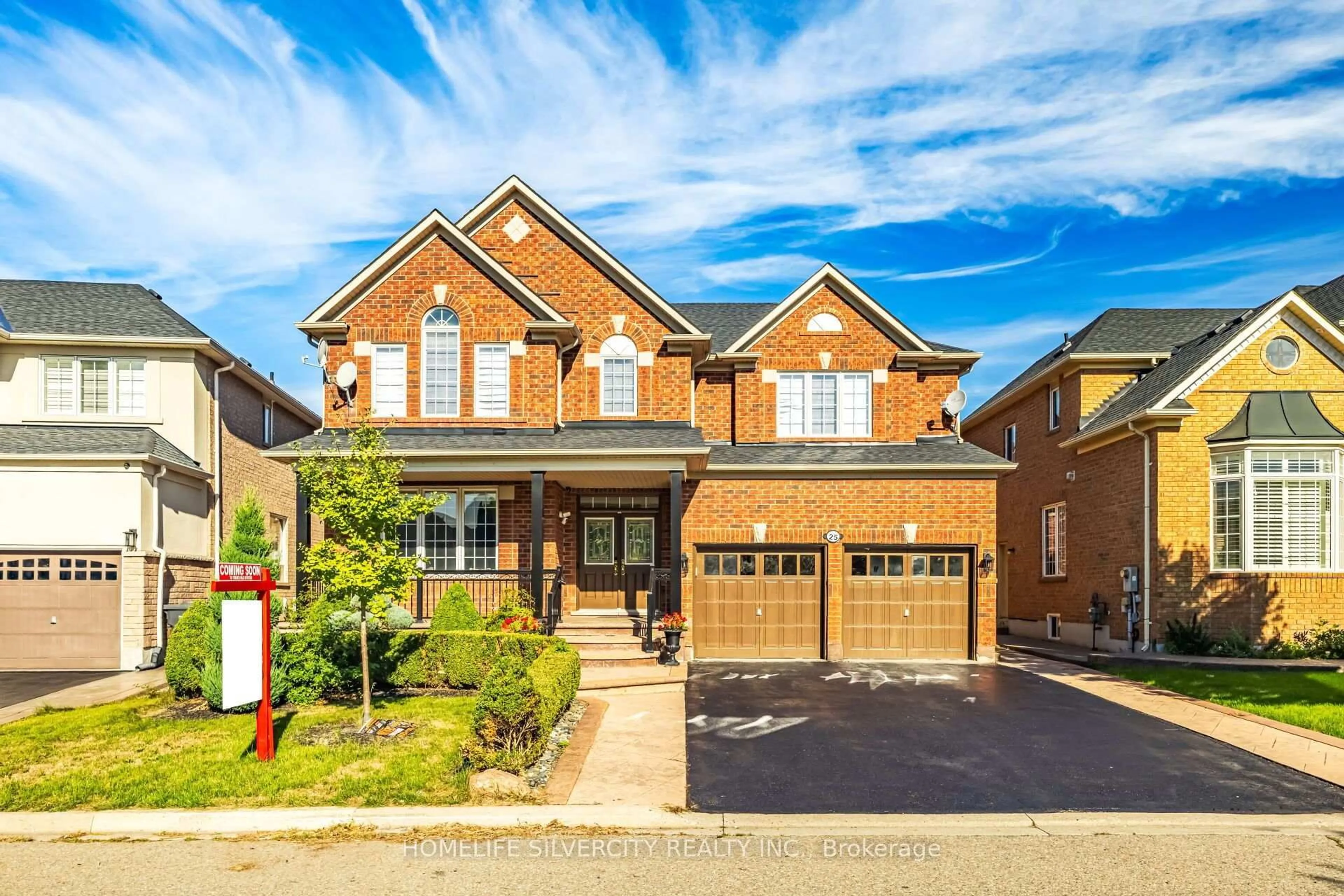 Home with brick exterior material, street for 25 Van Hoof Cres, Brampton Ontario L6P 1S7