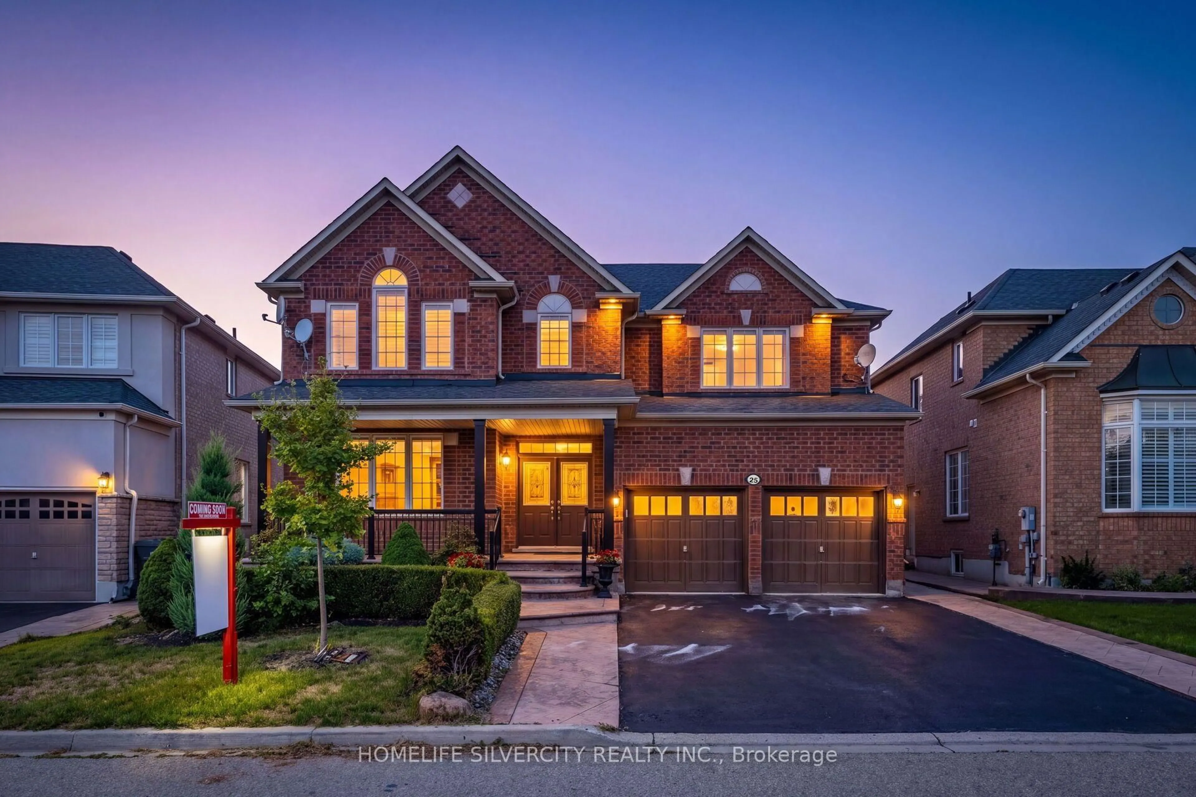 Home with brick exterior material, street for 25 Van Hoof Cres, Brampton Ontario L6P 1S7
