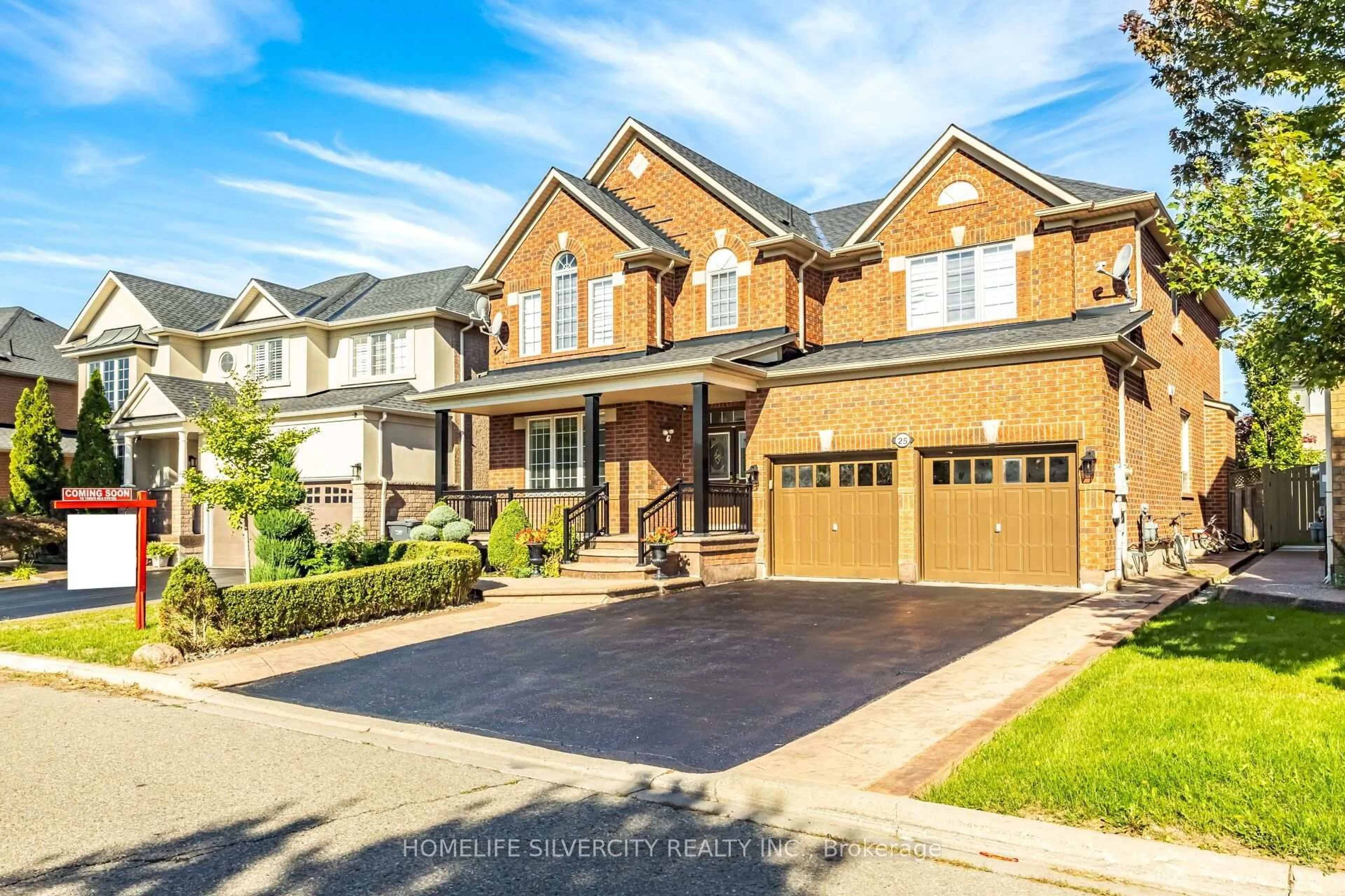 Home with brick exterior material, street for 25 Van Hoof Cres, Brampton Ontario L6P 1S7