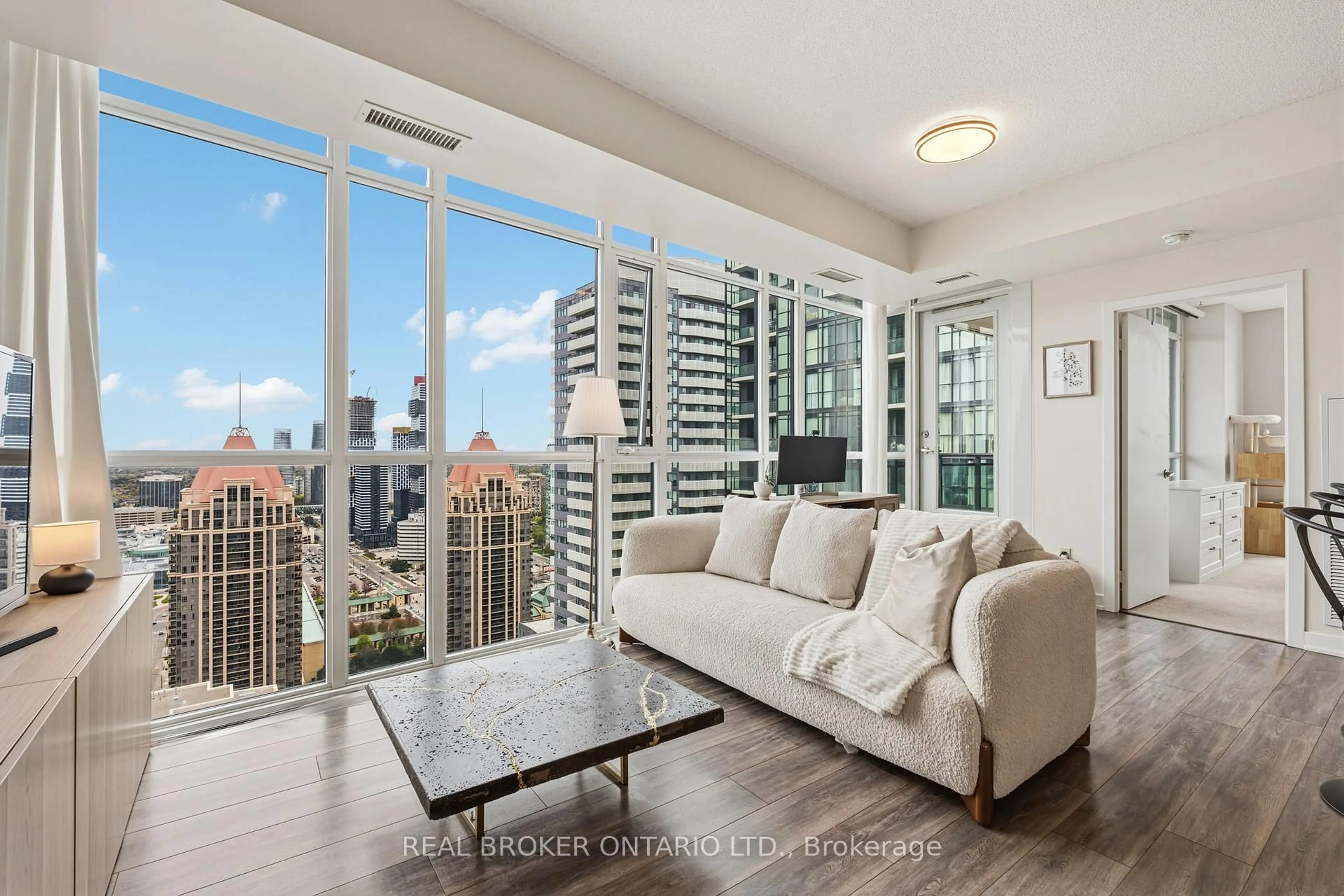 Living room with furniture, unknown for 4099 Brickstone Mews #3501, Mississauga Ontario L5B 0G2