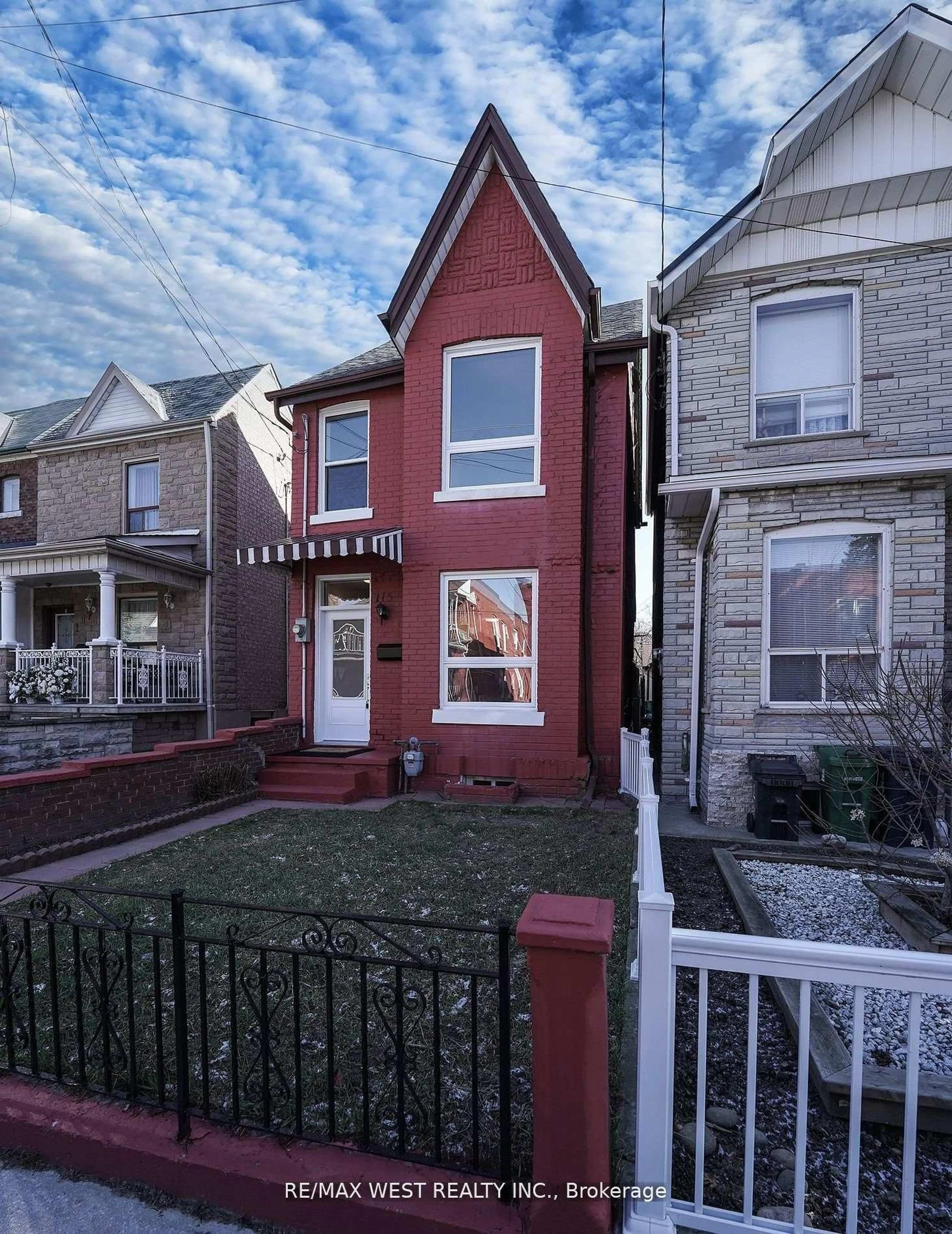 Home with brick exterior material, street for 115 Edwin Ave, Toronto Ontario M6P 3Z8